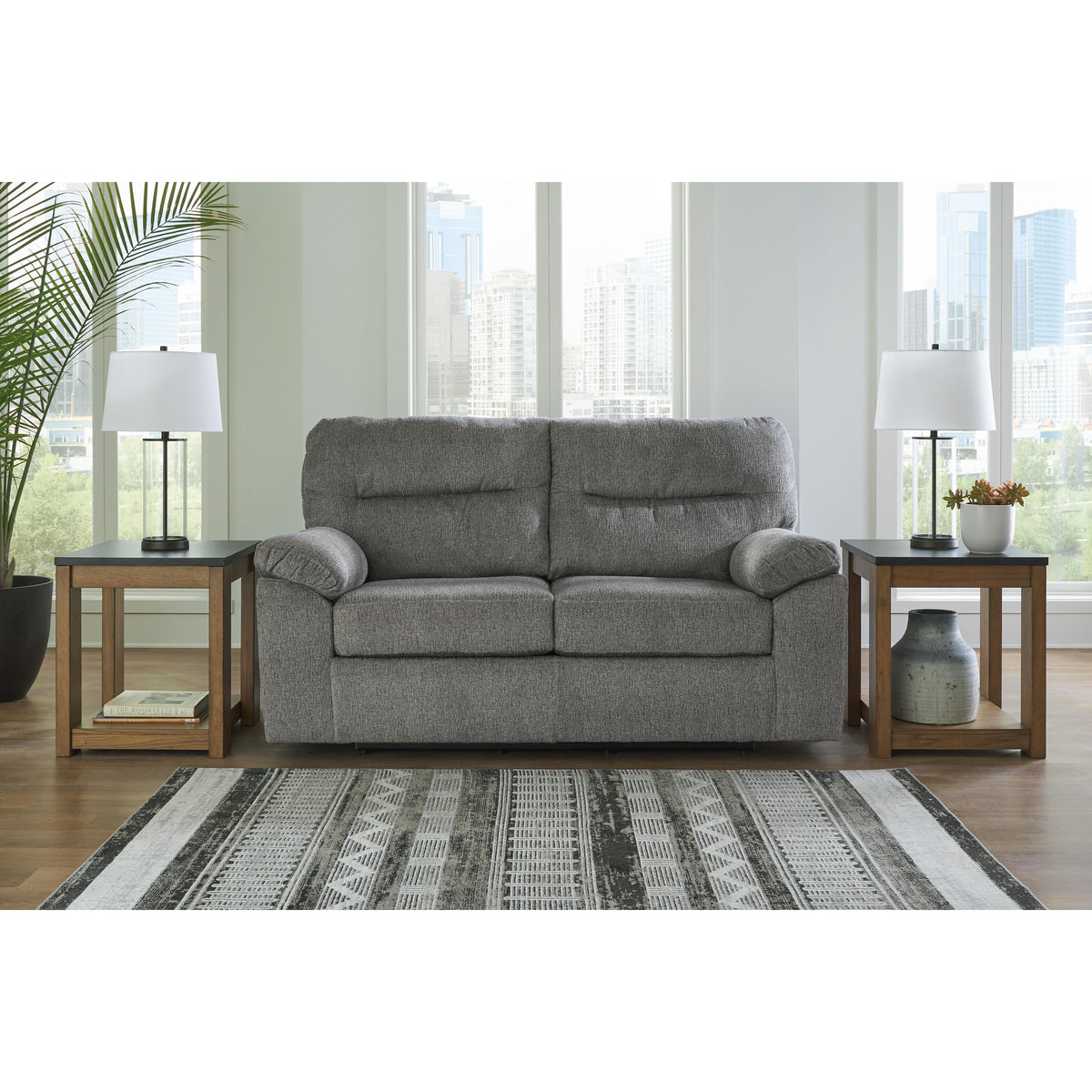Signature Design by Ashley Bindura 3030578 Glider Loveseat IMAGE 5