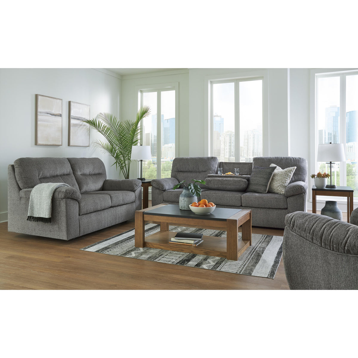 Signature Design by Ashley Bindura 3030578 Glider Loveseat IMAGE 8
