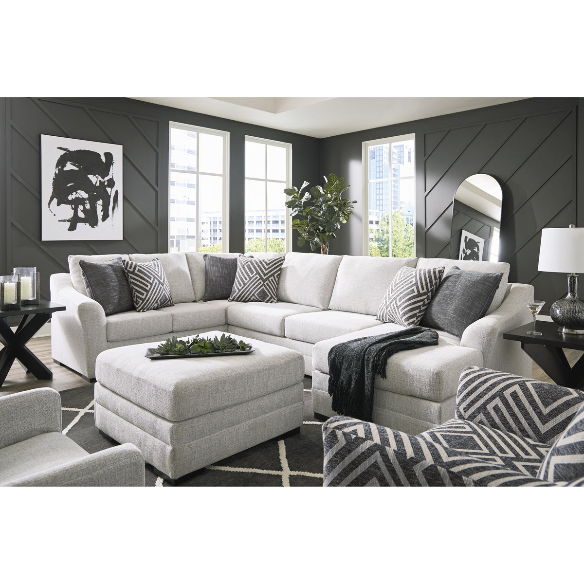 Benchcraft Koralynn 5410208 Oversized Accent Ottoman IMAGE 5