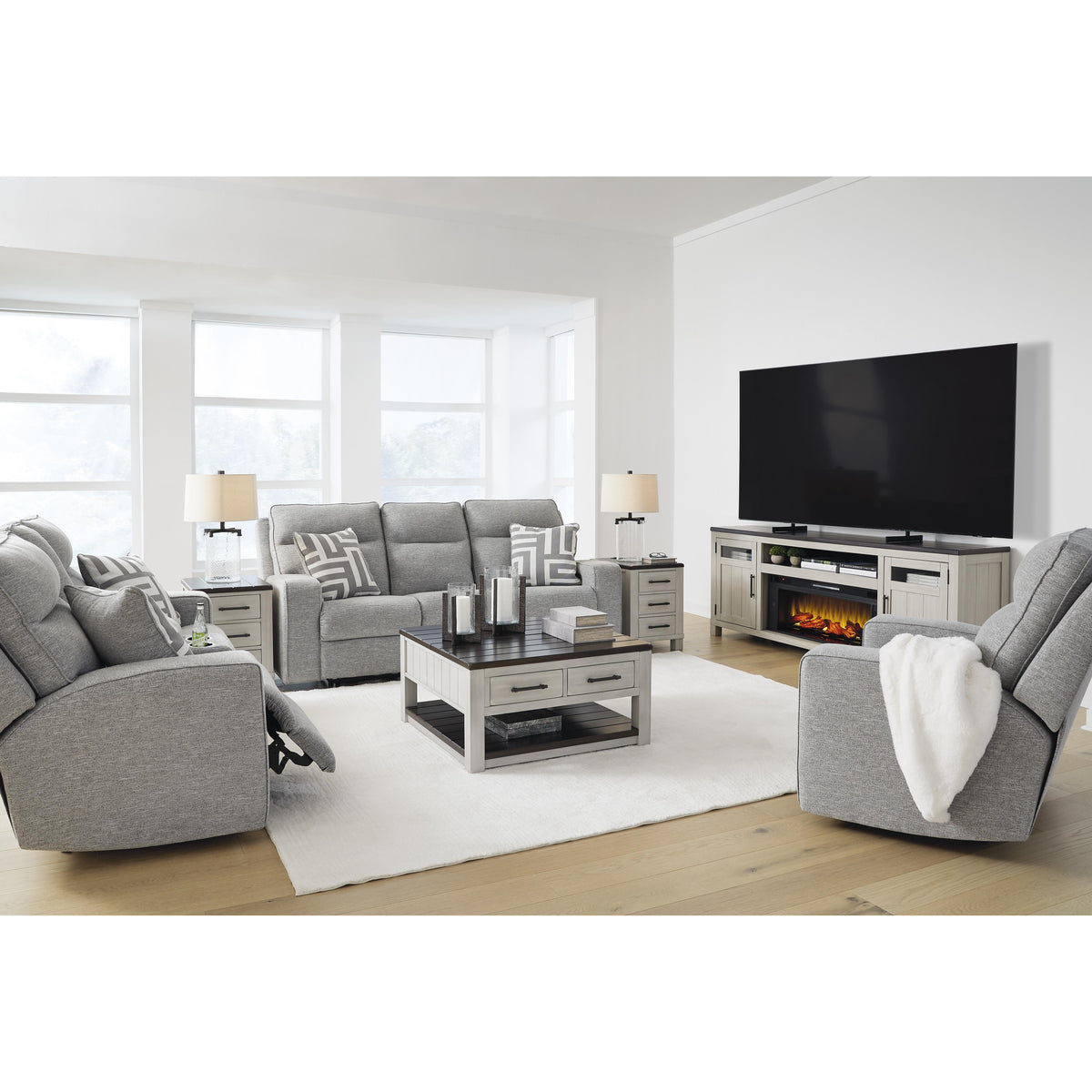 Signature Design by Ashley Biscoe 9050315 Power Reclining Sofa with Adjustable Headrest IMAGE 13