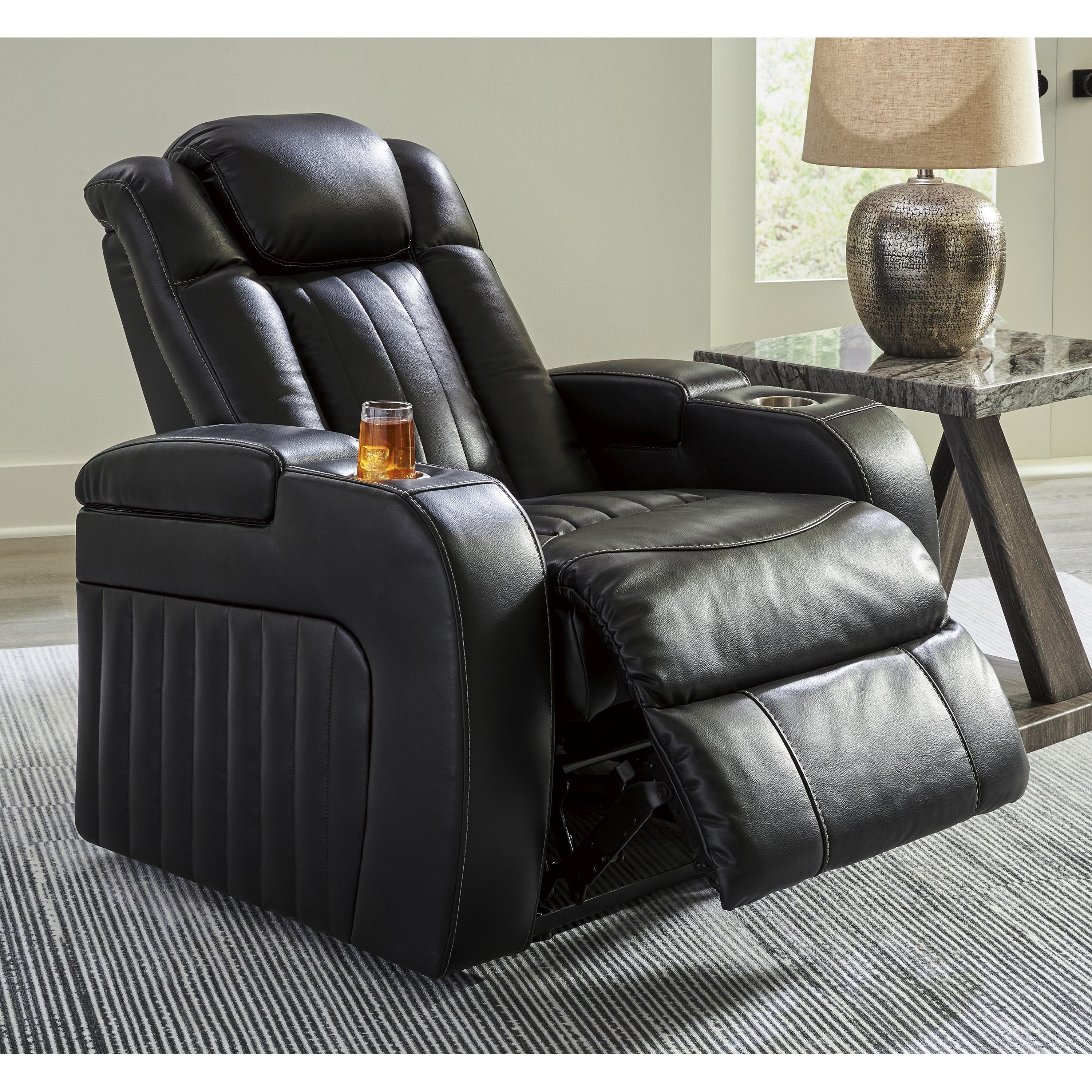 Signature Design by Ashley Caveman Den 9070313 Power Recliner with Adjustable Headrest IMAGE 7