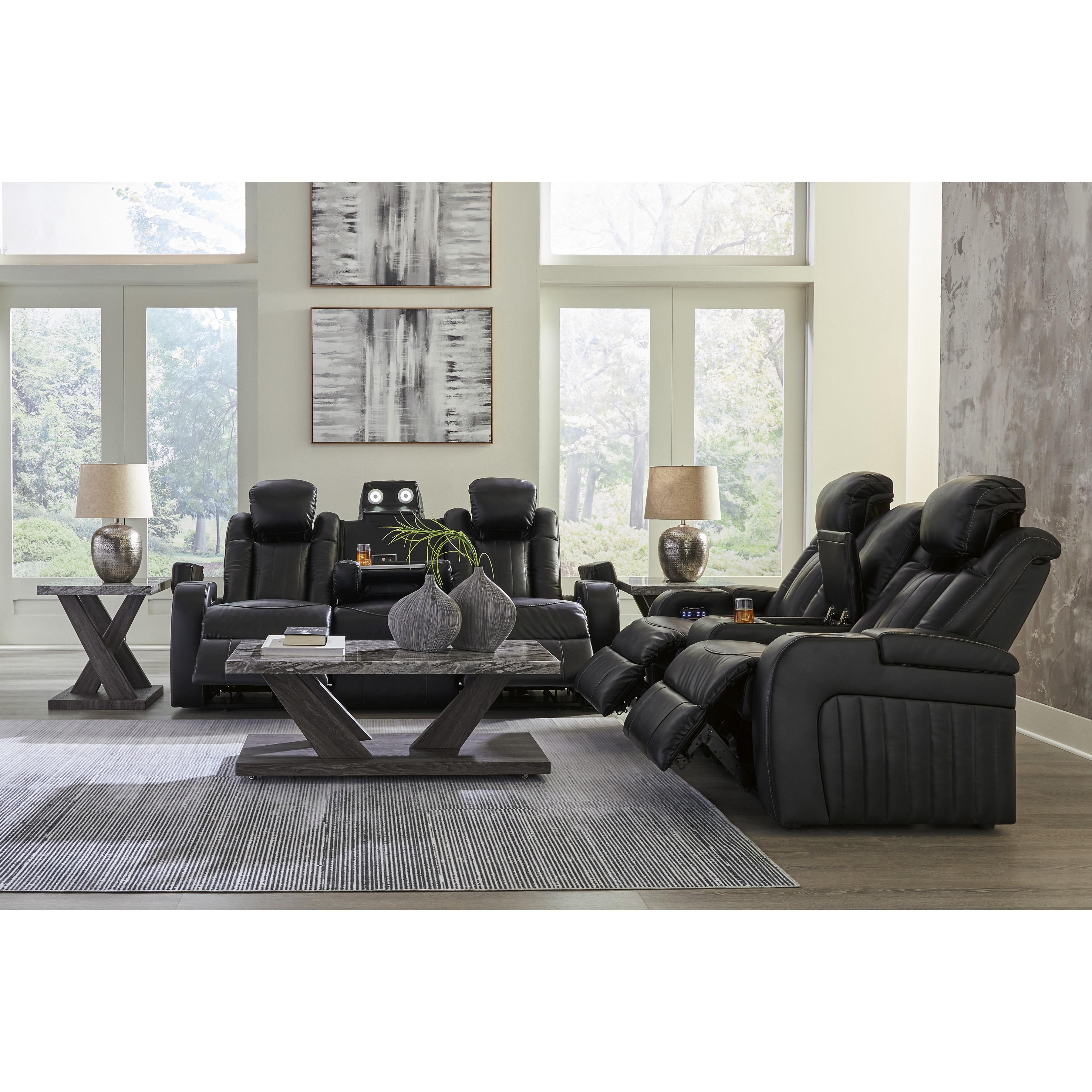 Signature Design by Ashley Caveman Den 9070315 Power Reclining Sofa with Adjustable Headrest IMAGE 15