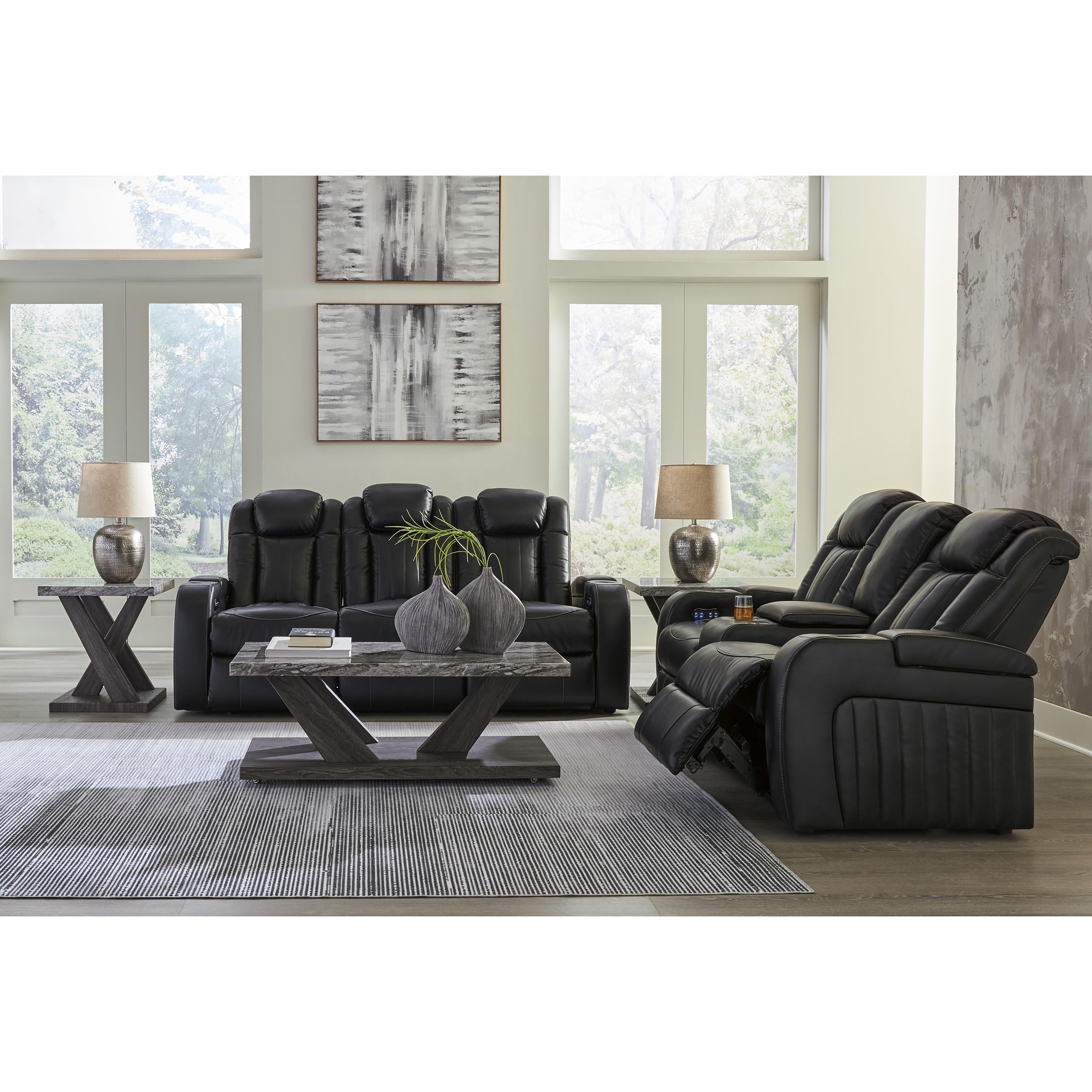 Signature Design by Ashley Caveman Den 9070318 Power Reclining Loveseat with Console and Adjustable Headrest IMAGE 13