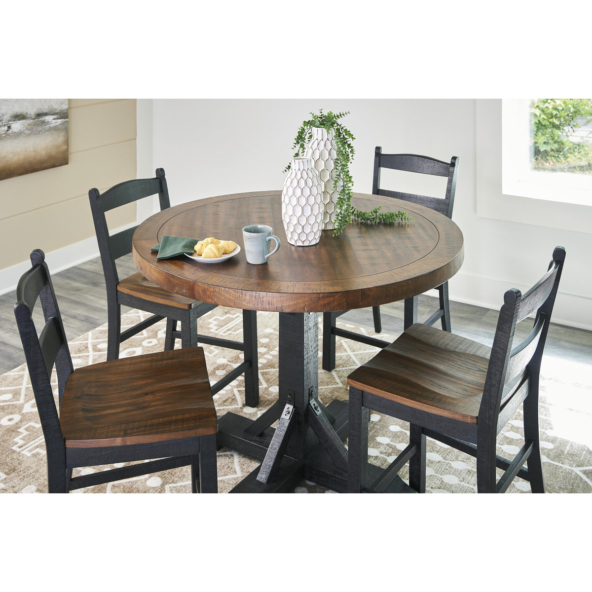 Signature Design by Ashley Valebeck D546D21 Counter Height Dining Table IMAGE 7