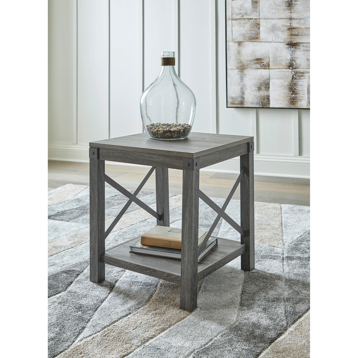 Signature Design by Ashley Freedan T175T2 Lift-top Coffee Table, 2 End Tables and Console IMAGE 6