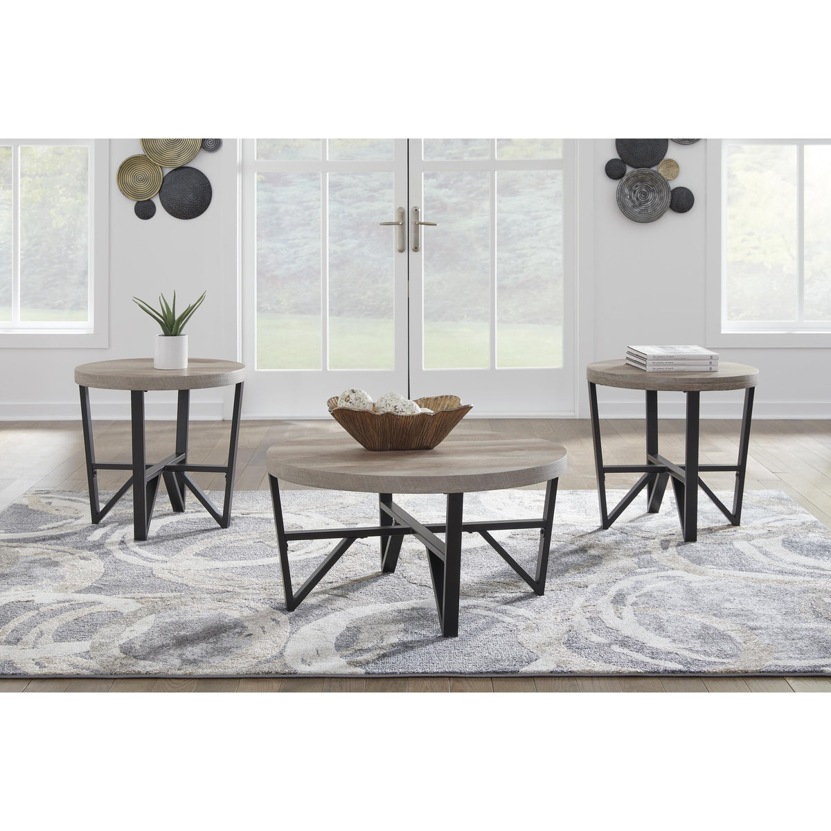 Signature Design by Ashley Deanlee T235-13 Occasional Table Set IMAGE 3