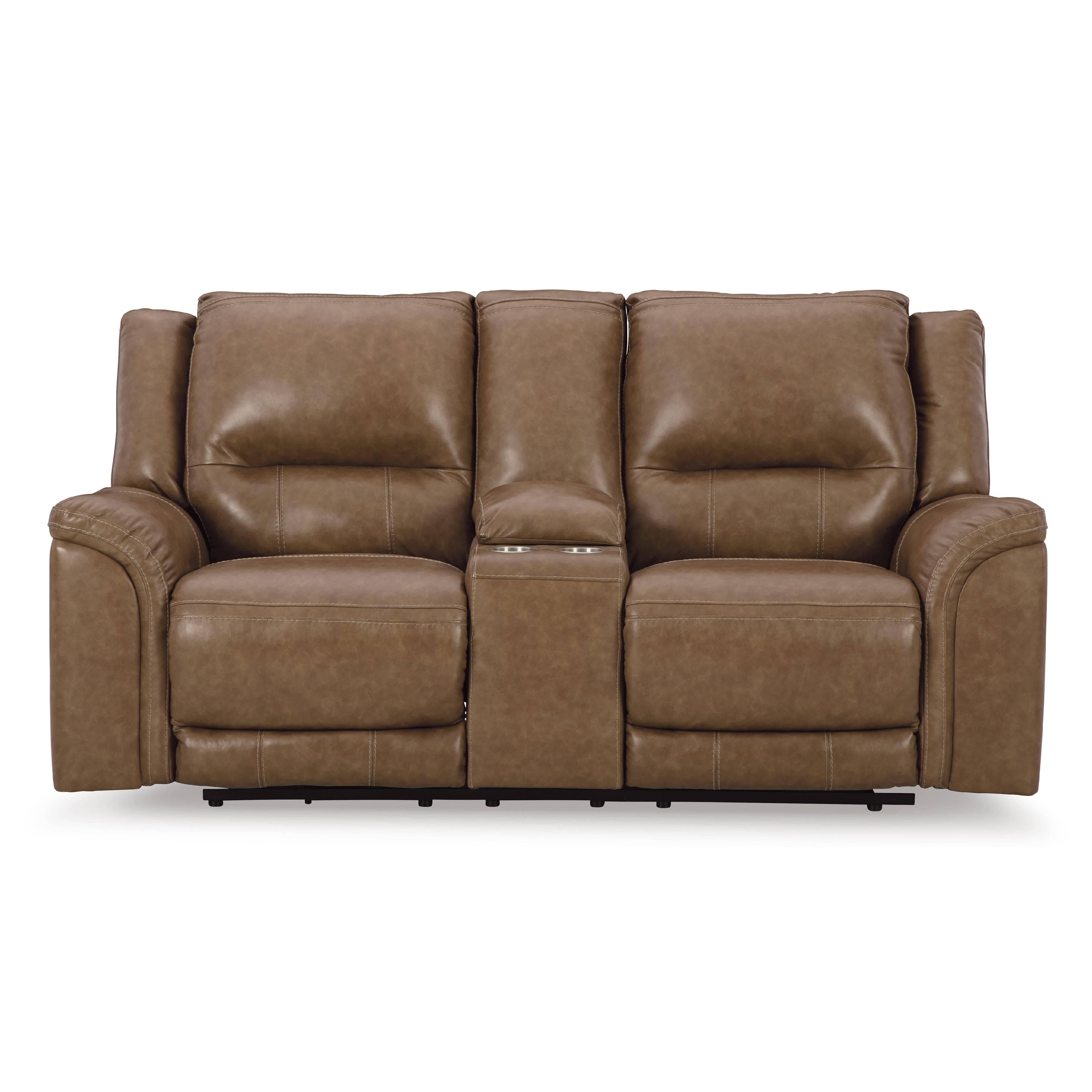 Signature Design by Ashley Trasimeno U8281518 Power Reclining Loveseat with Console and Adjustable Headrest IMAGE 3