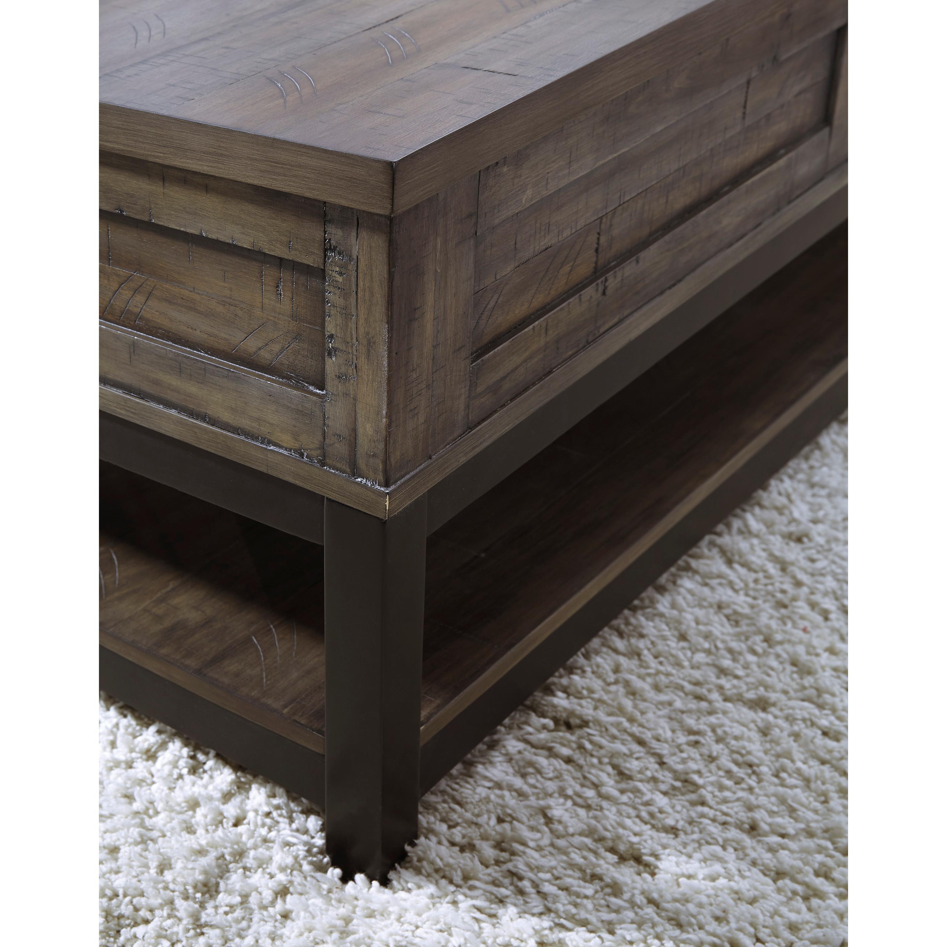 Signature Design by Ashley Johurst T444T1 Lift-top Coffee Table and 2 End Tables IMAGE 4