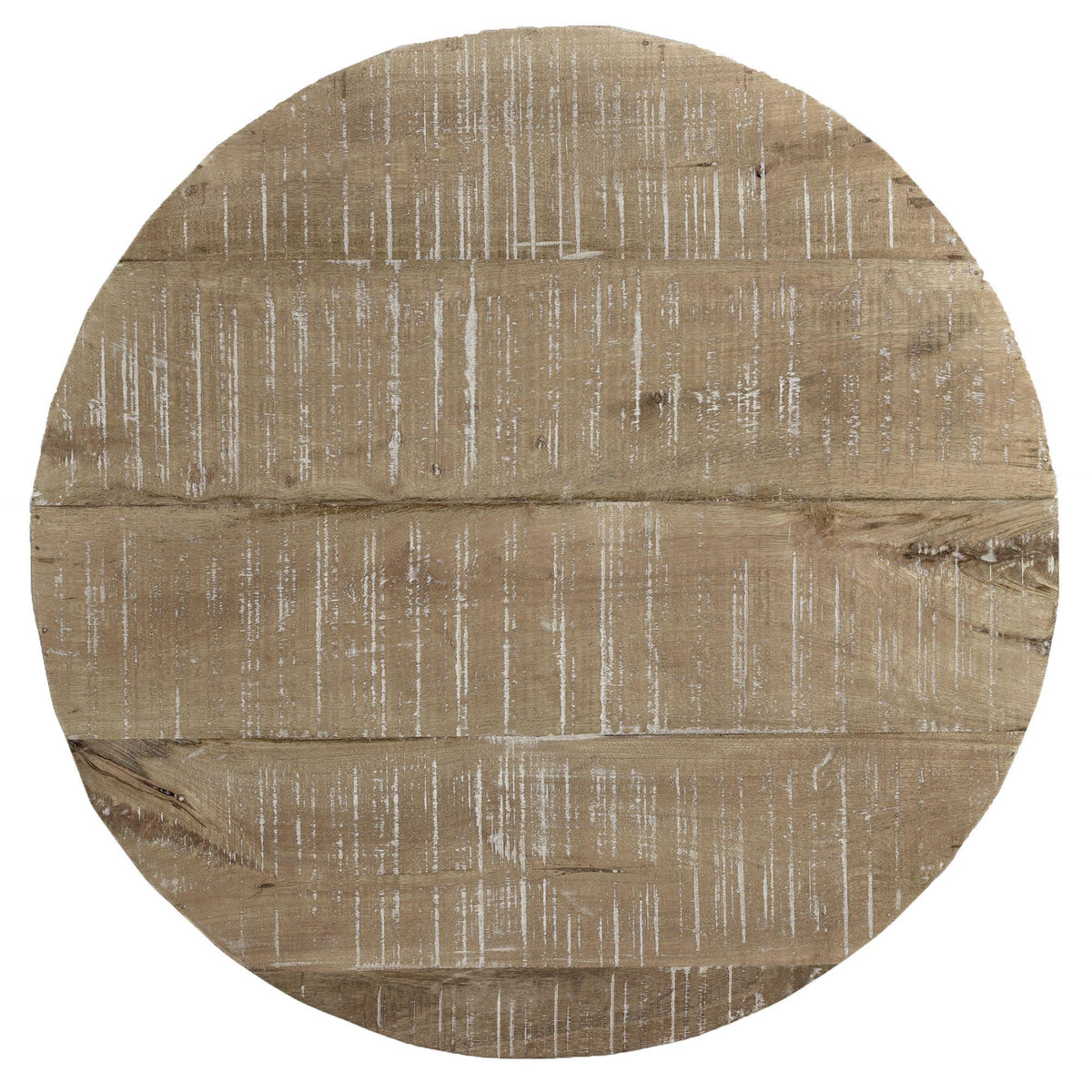 !nspire Avni 301-619NT Round Coffee Table - Distressed Natural IMAGE 5