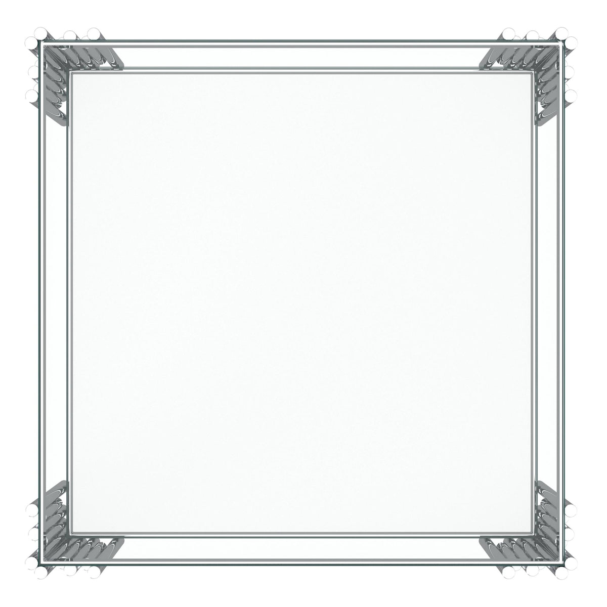 !nspire Estrel 501-630CH_L Large Accent Table - Silver IMAGE 4