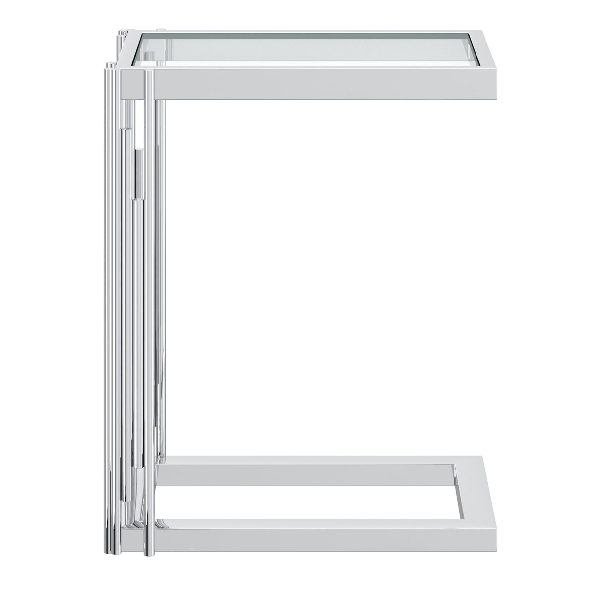 !nspire Estrel 501-630CH_S Small Accent Table - Silver IMAGE 4