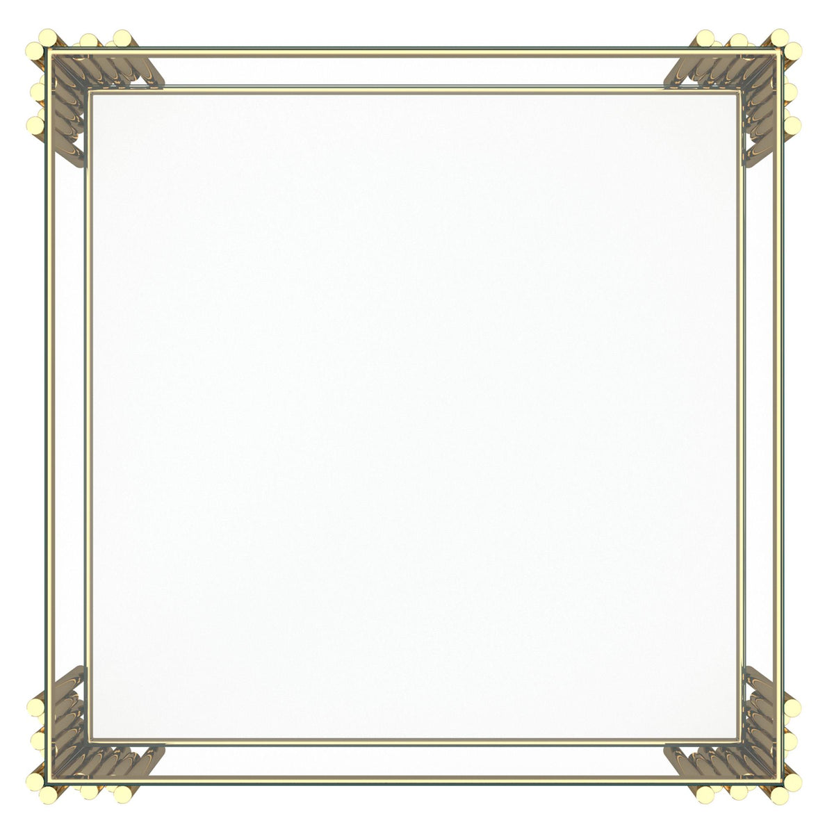!nspire Estrel 501-630GL_L Large Accent Table - Gold IMAGE 4