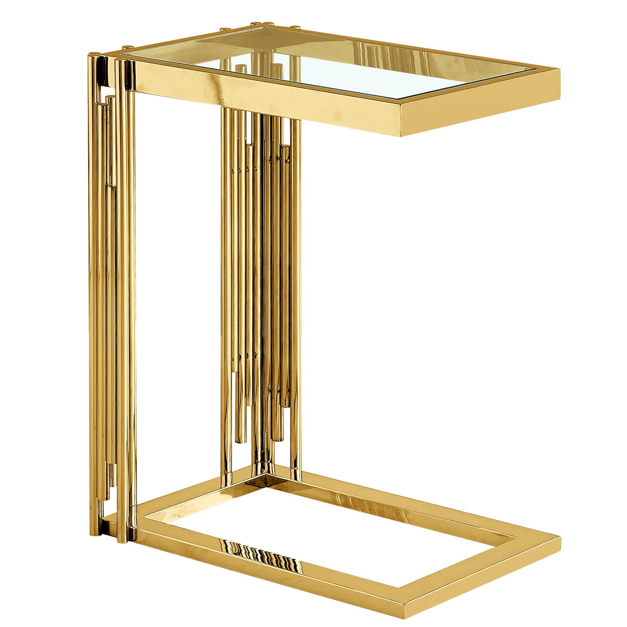 !nspire Estrel 501-630GL_S Small Accent Table - Gold IMAGE 7