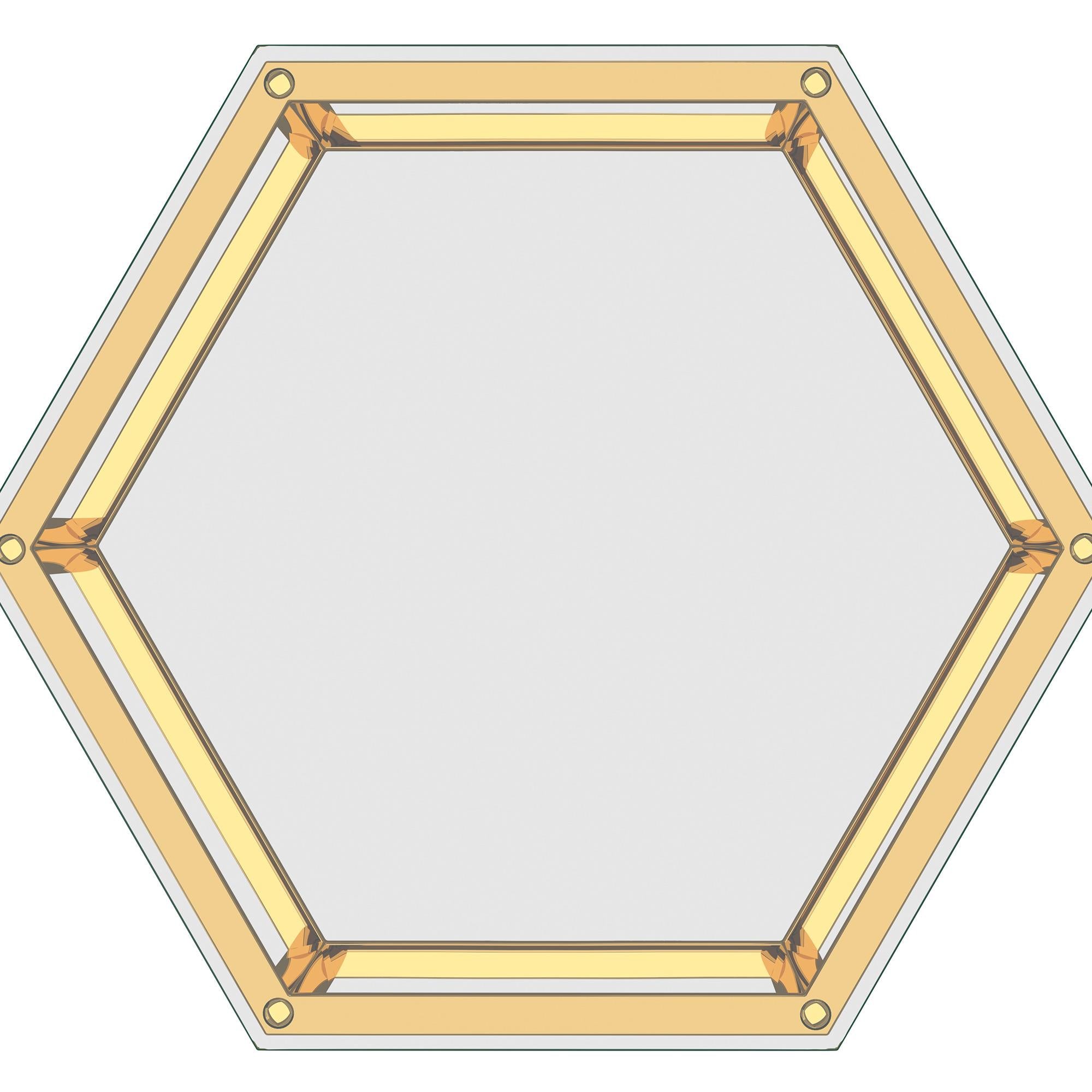 !nspire Fleur 501-635GL Accent Table - Gold IMAGE 4
