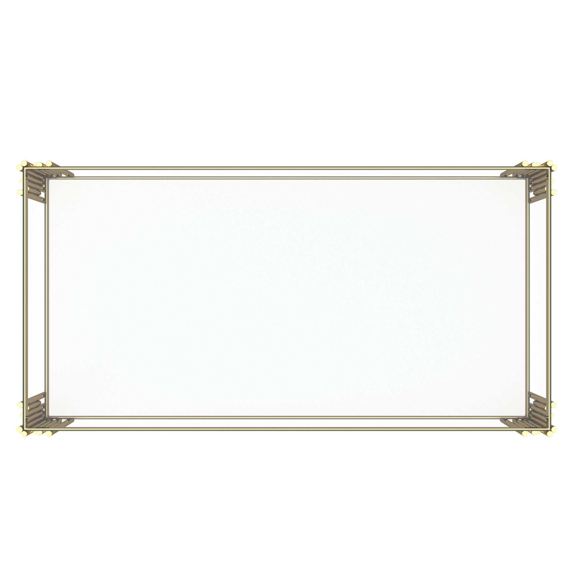 !nspire Estrel 301-630GL Rectangular Coffee Table - Gold IMAGE 5