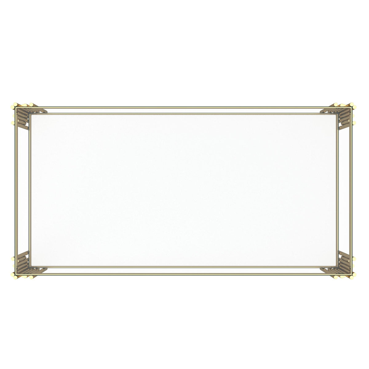 !nspire Estrel 301-630GL Rectangular Coffee Table - Gold IMAGE 5