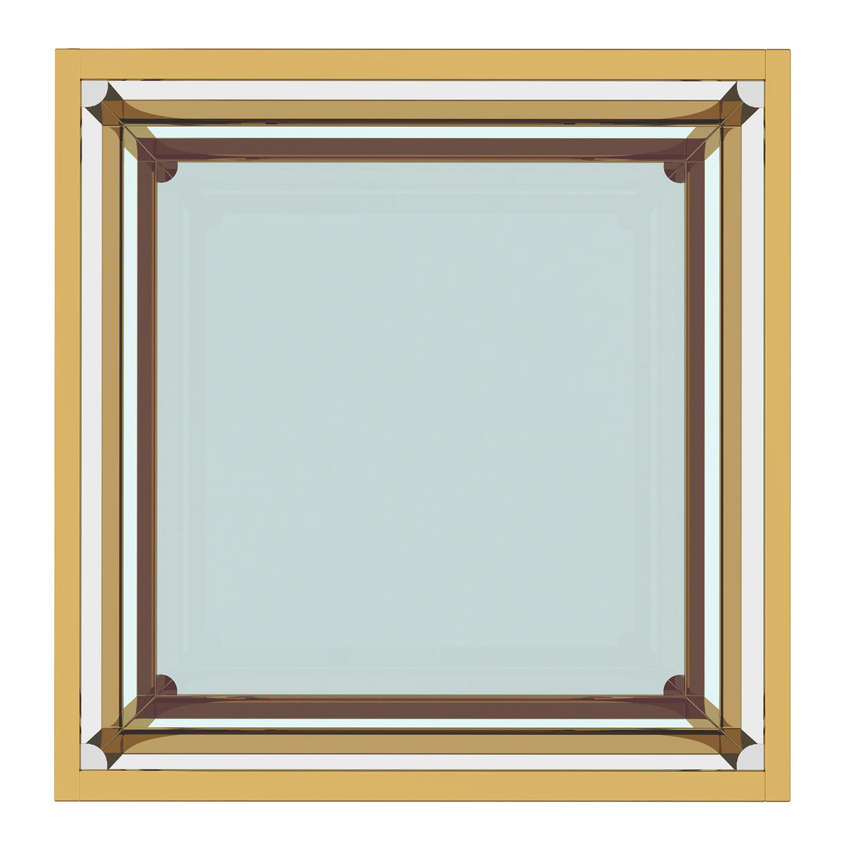 !nspire Casini 301-632GL_L Large Square Coffee Table - Gold IMAGE 4