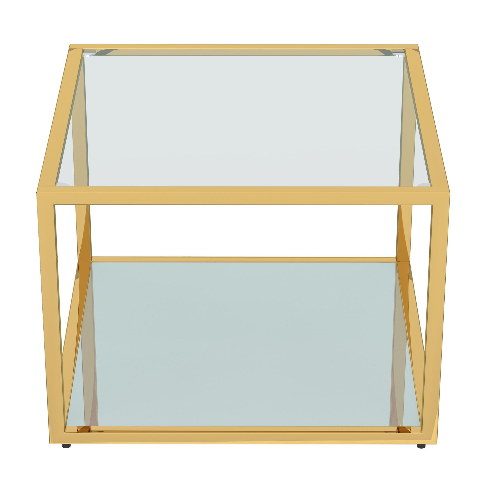 !nspire Casini 303-632GL_S 3 pc Small Coffee Table Set - Gold IMAGE 5