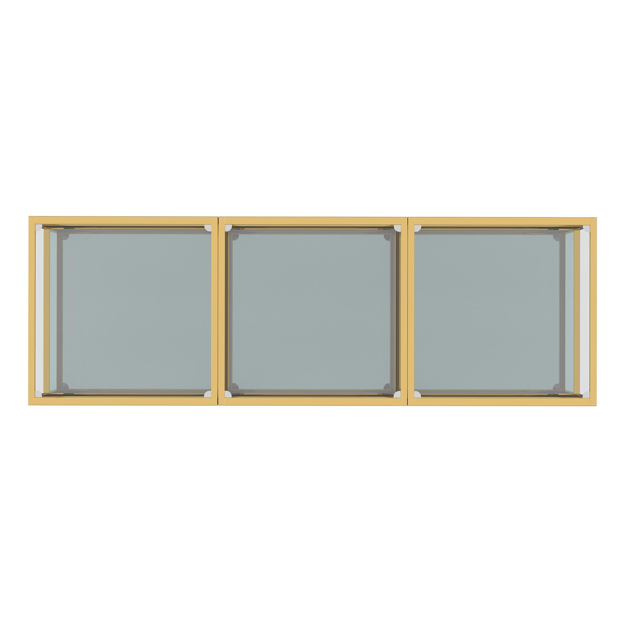 !nspire Casini 303-632GL_S 3 pc Small Coffee Table Set - Gold IMAGE 6