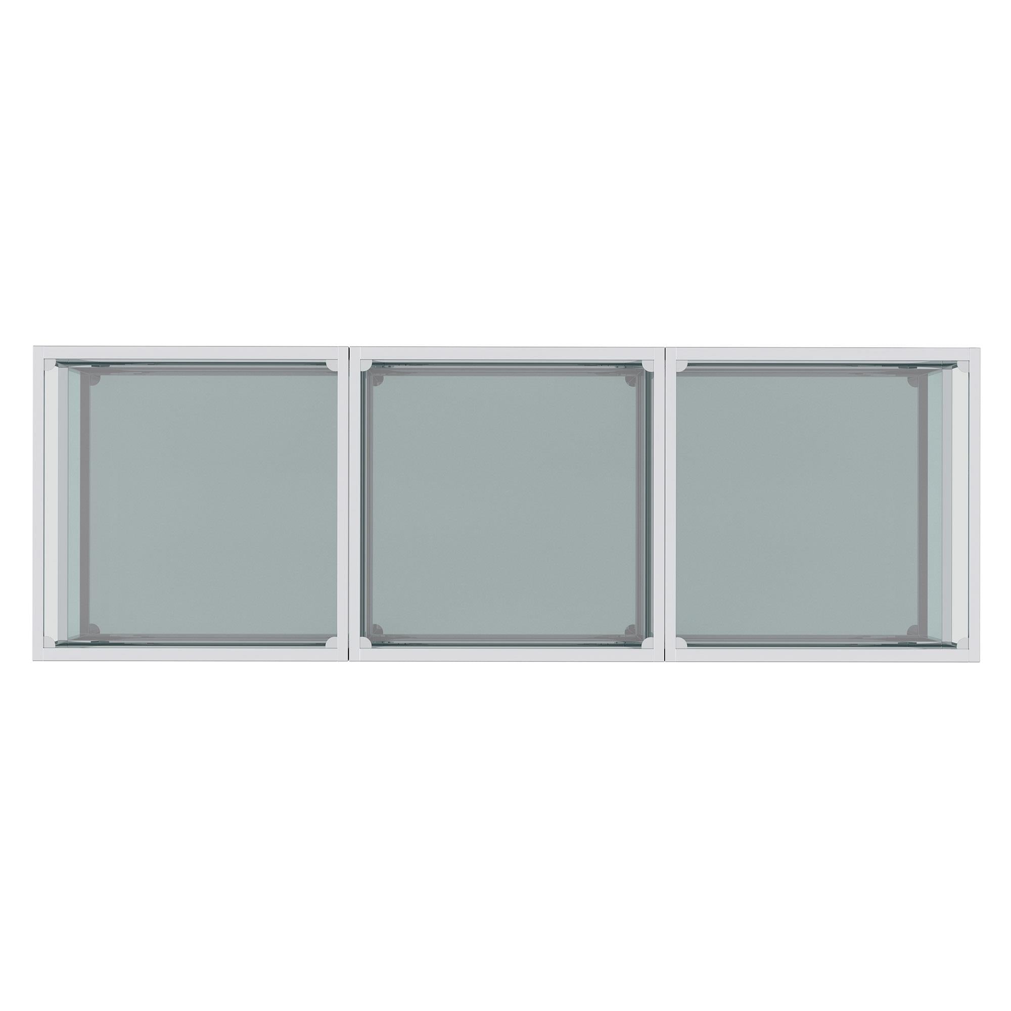!nspire Casini 303-632CH-3 3 pc Multi-Tier Coffee Table Set - Silver IMAGE 6