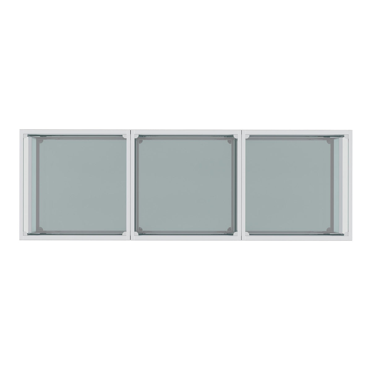!nspire Casini 303-632CH_S 3 pc Small Coffee Table Set - Silver IMAGE 6