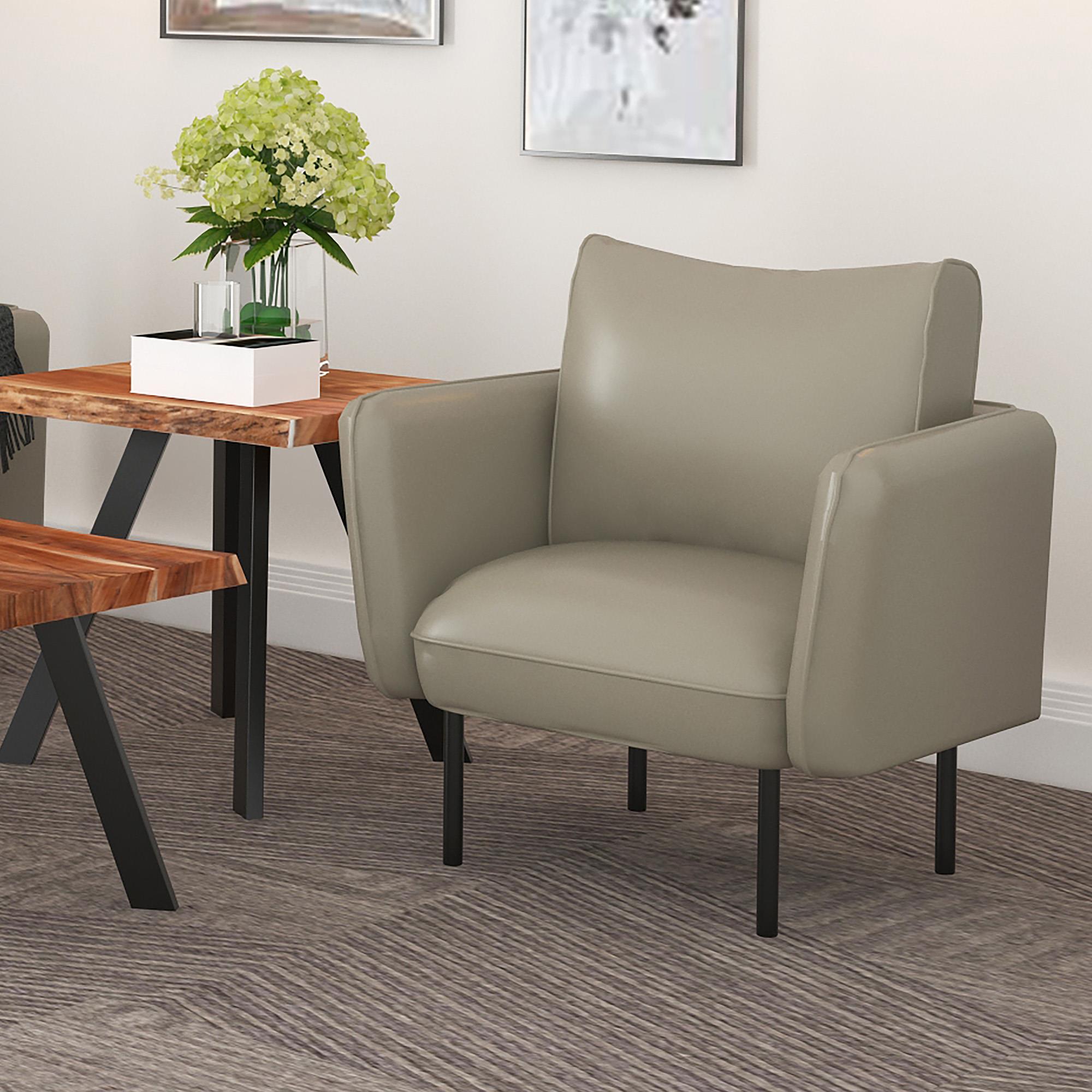 !nspire Ryker 403-590GB Accent Chair - Grey-Beige and Black IMAGE 2