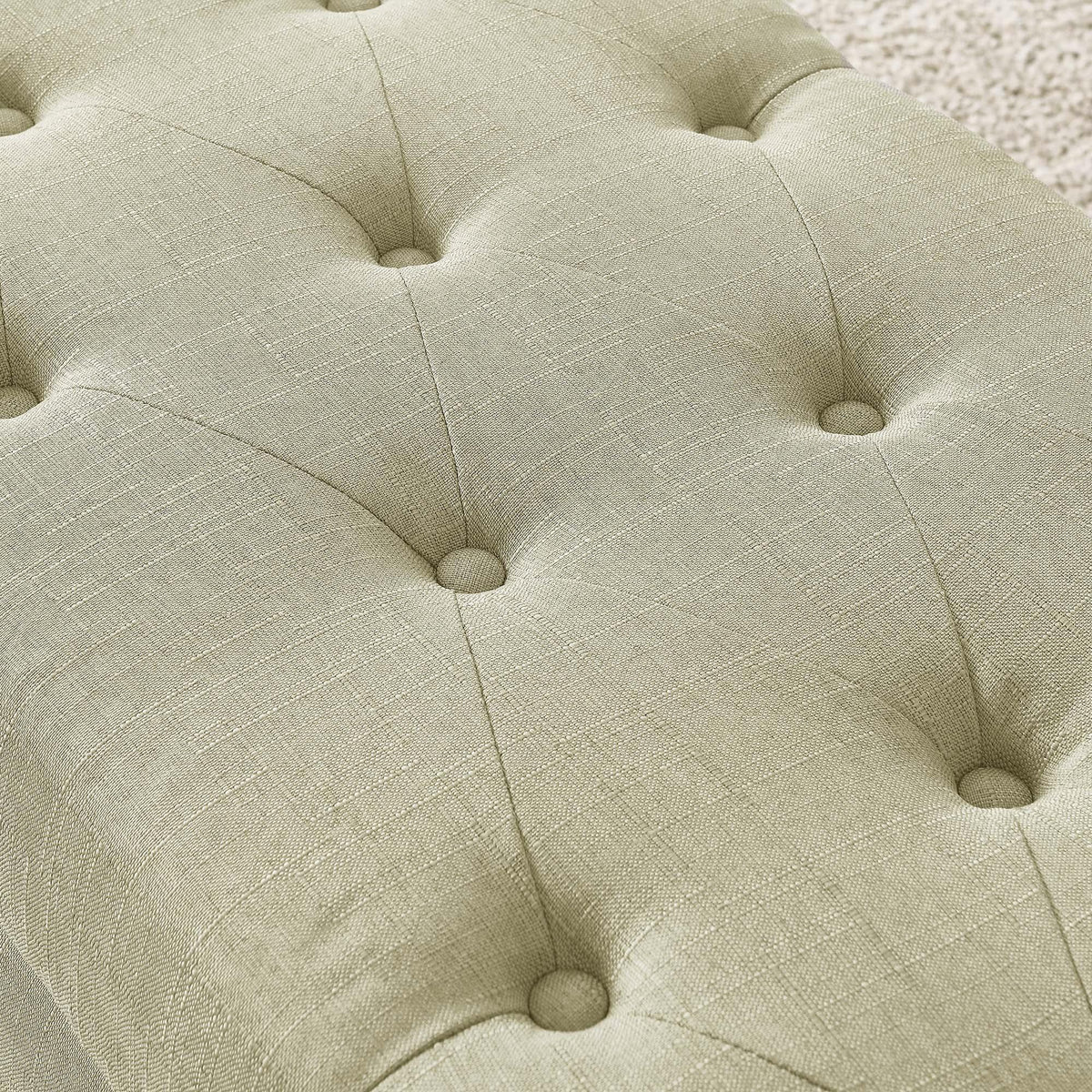 Worldwide Home Furnishings Harper 402-503BG Rectangular Storage Ottoman Bench - Beige IMAGE 6