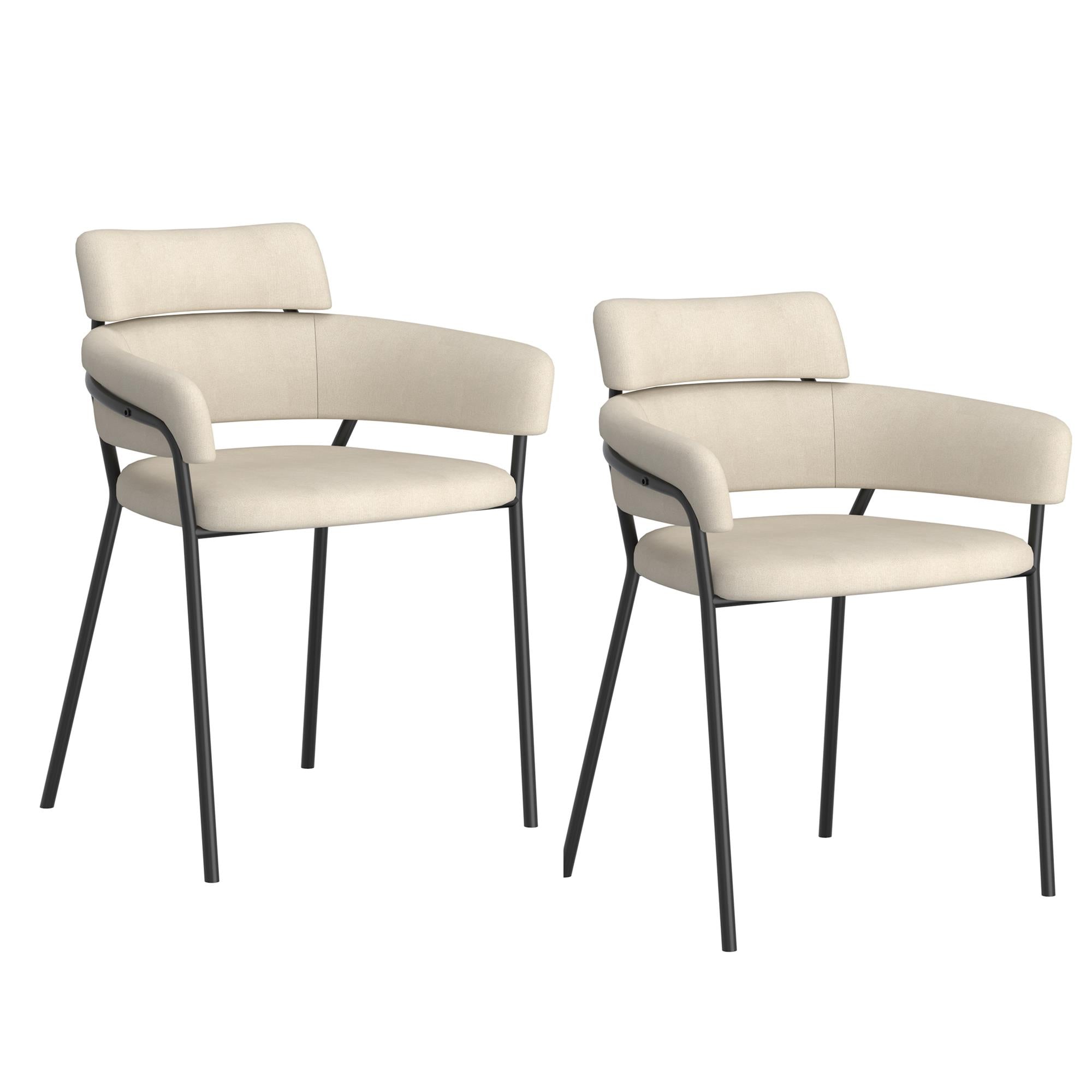 !nspire Axel 202-674BEG Dining Chair - Beige and Black IMAGE 7
