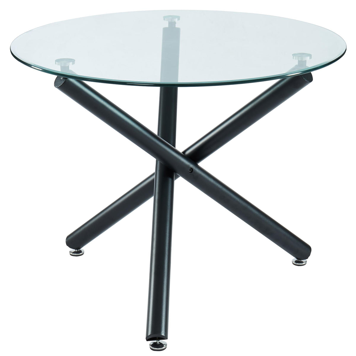 Worldwide Home Furnishings Suzette/Hudson 207-476_582PUBK 5 pc Dining Set - Black with Black Chair IMAGE 2
