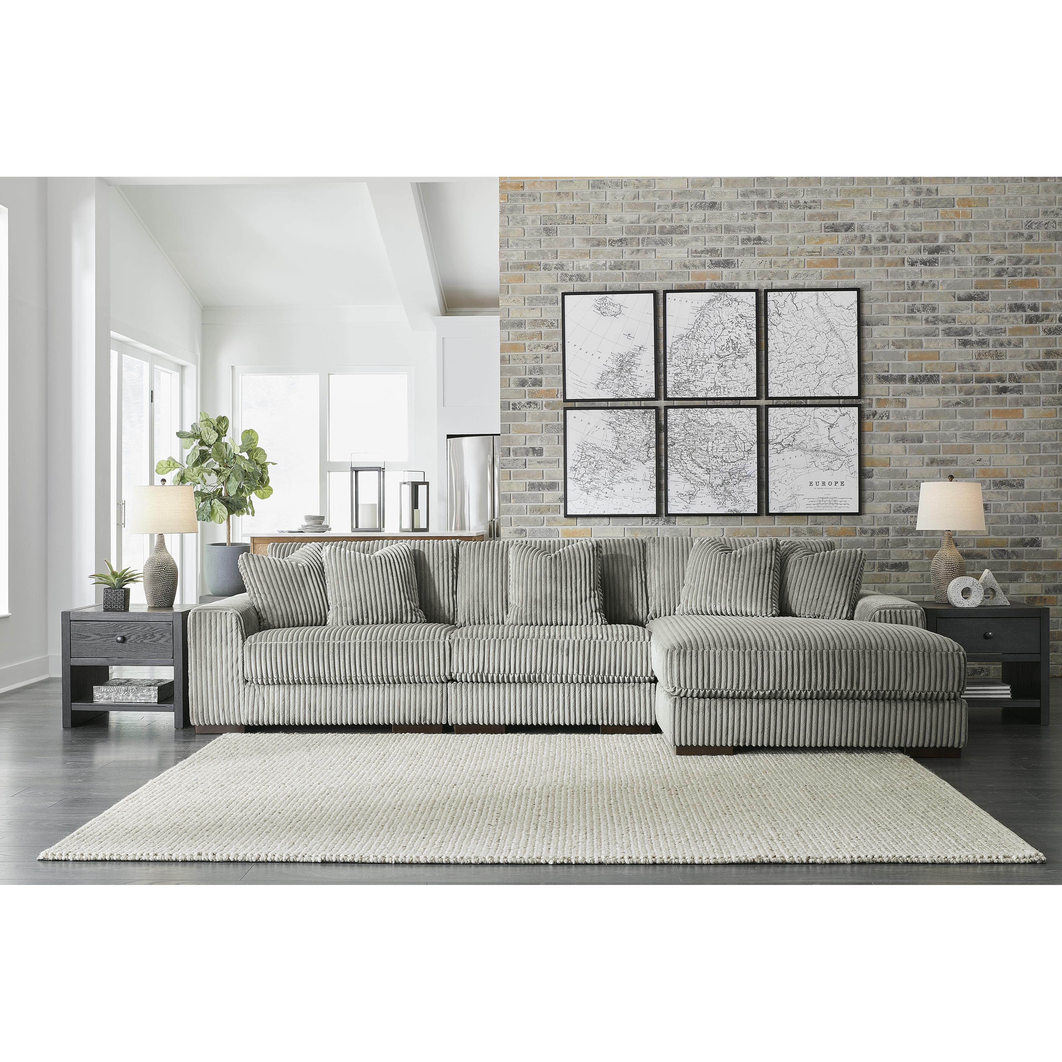 Signature Design by Ashley Lindyn 21105S9 3 pc Sectional with Chaise IMAGE 2