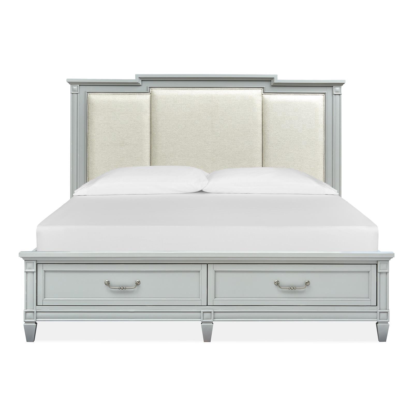 Magnussen Glenbrook B5668-75A California King Panel Storage Bed with Upholstered Headboard IMAGE 3