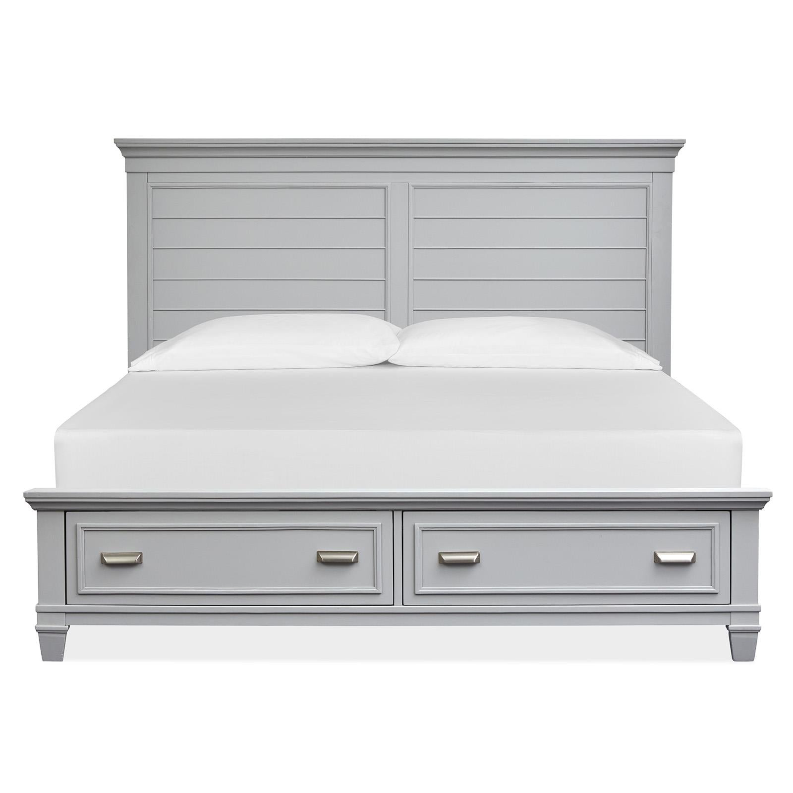 Magnussen Charleston B5611-55GY Queen Panel Storage Bed - Grey IMAGE 3