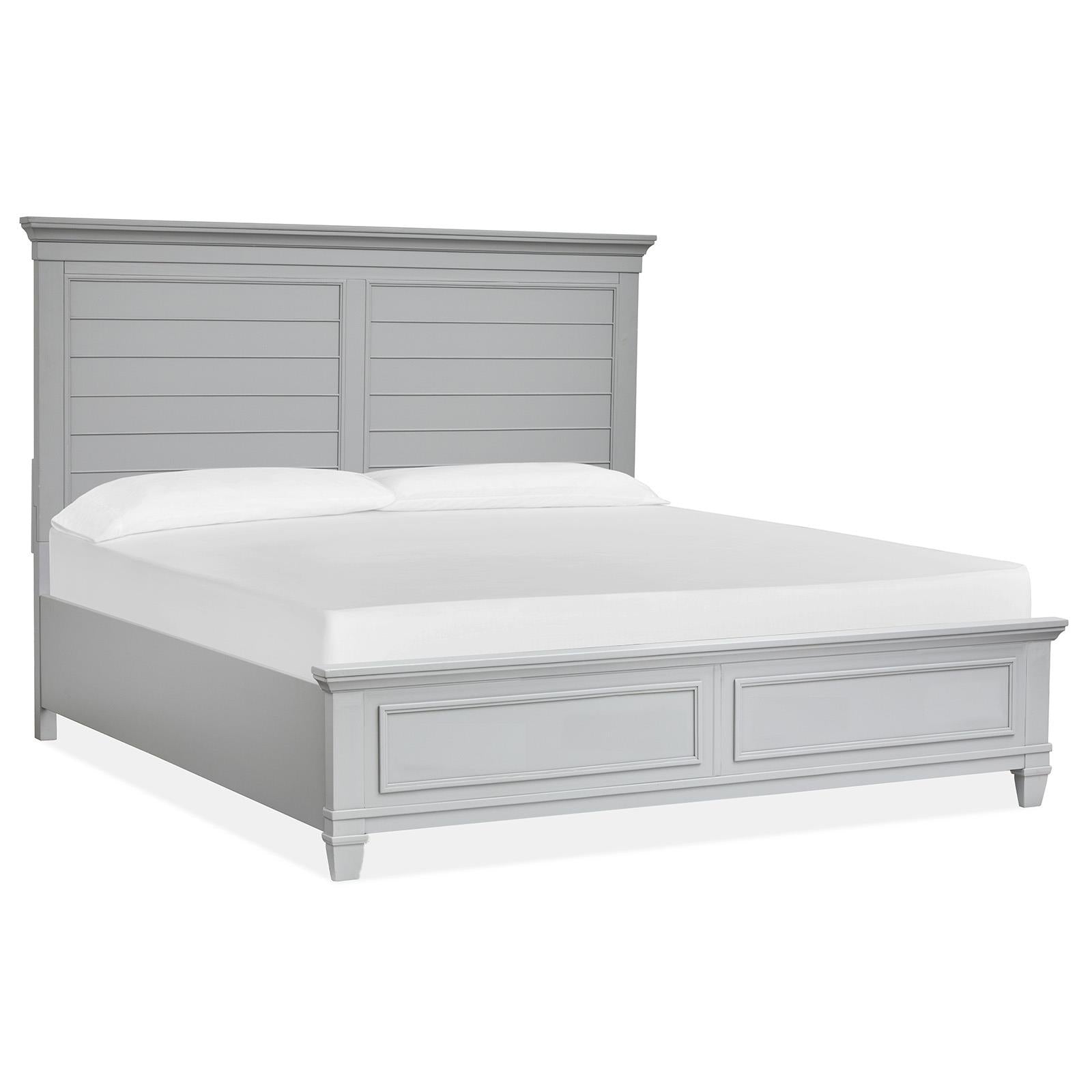 Magnussen Charleston B5611-54GY Queen Panel Bed - Grey IMAGE 1