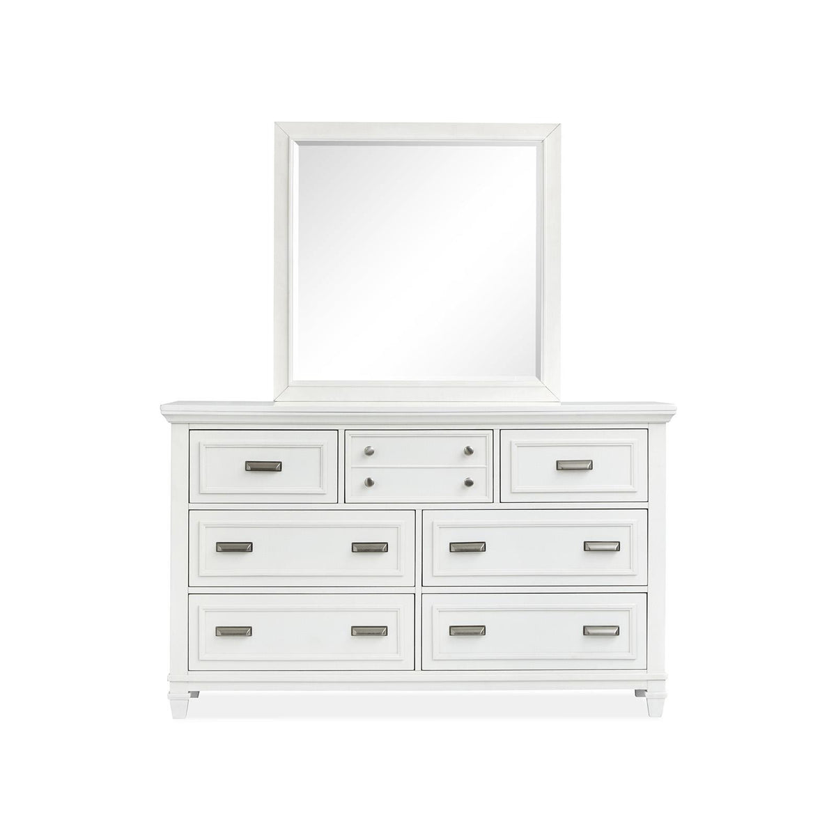 Magnussen Charleston B5611-40WH Landscape Mirror - White IMAGE 3