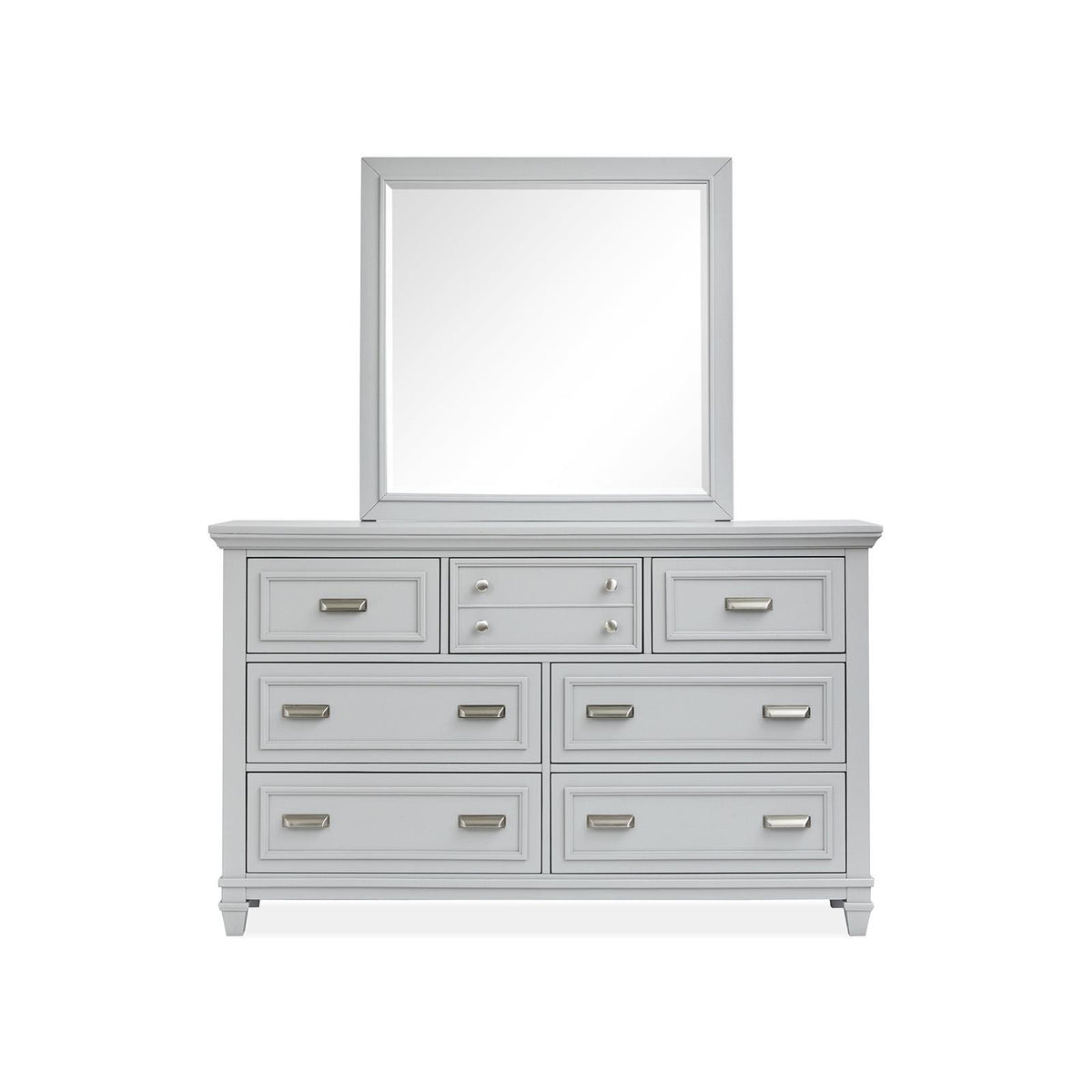 Magnussen Charleston B5611-40GY Landscape Mirror - Grey IMAGE 3