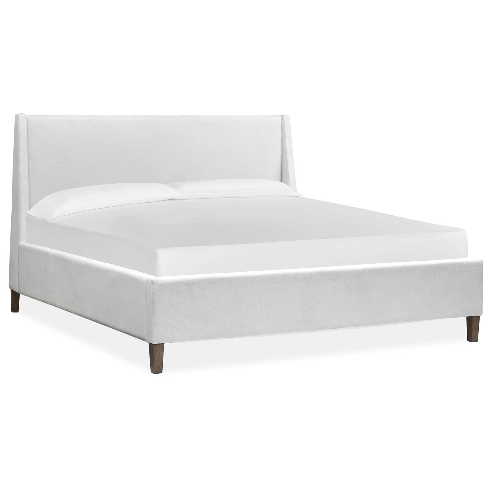 Magnussen Lindon B5570-60W King White Upholstered Island Bed IMAGE 1