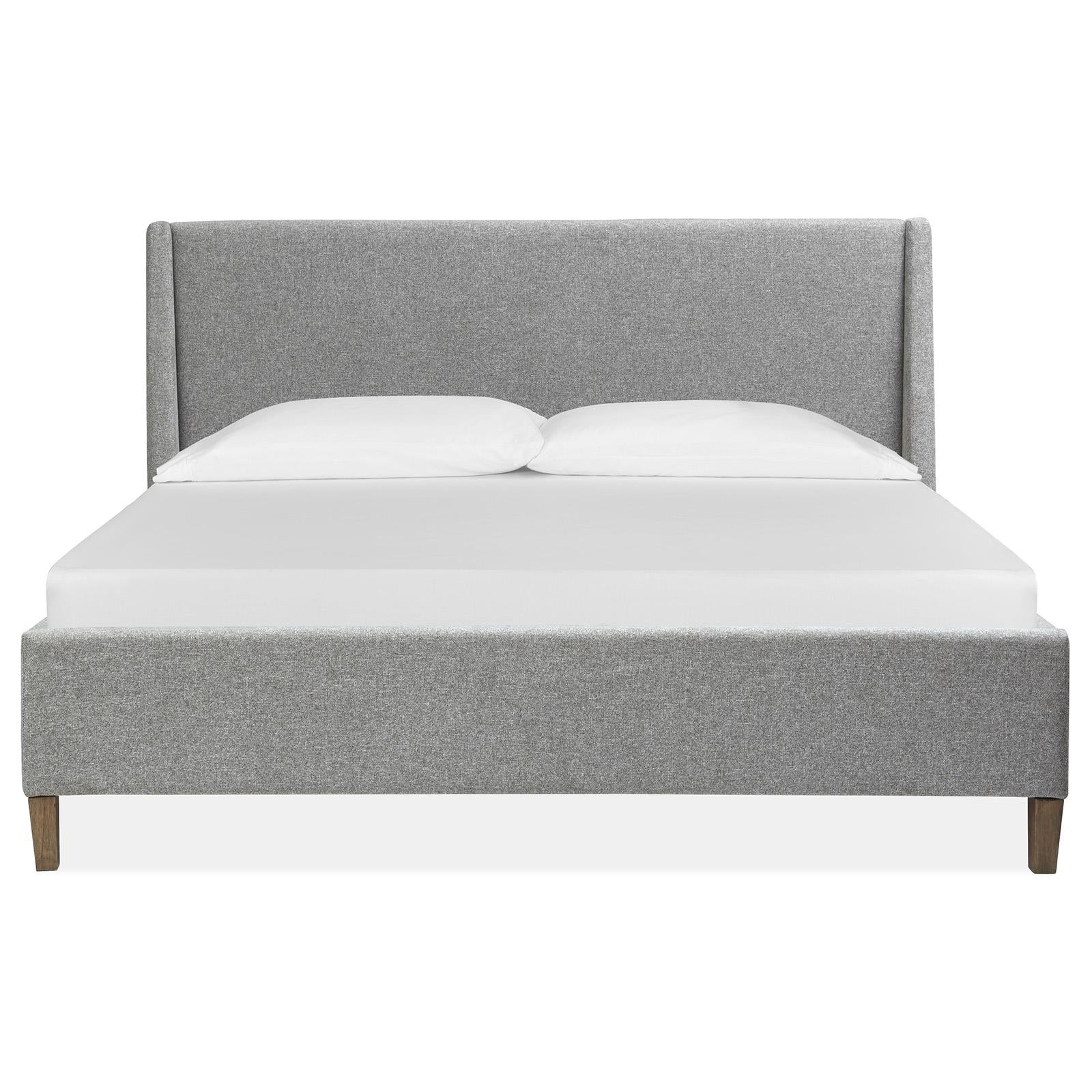Magnussen Lindon B5570-50G Queen Grey Upholstered Island Bed IMAGE 2