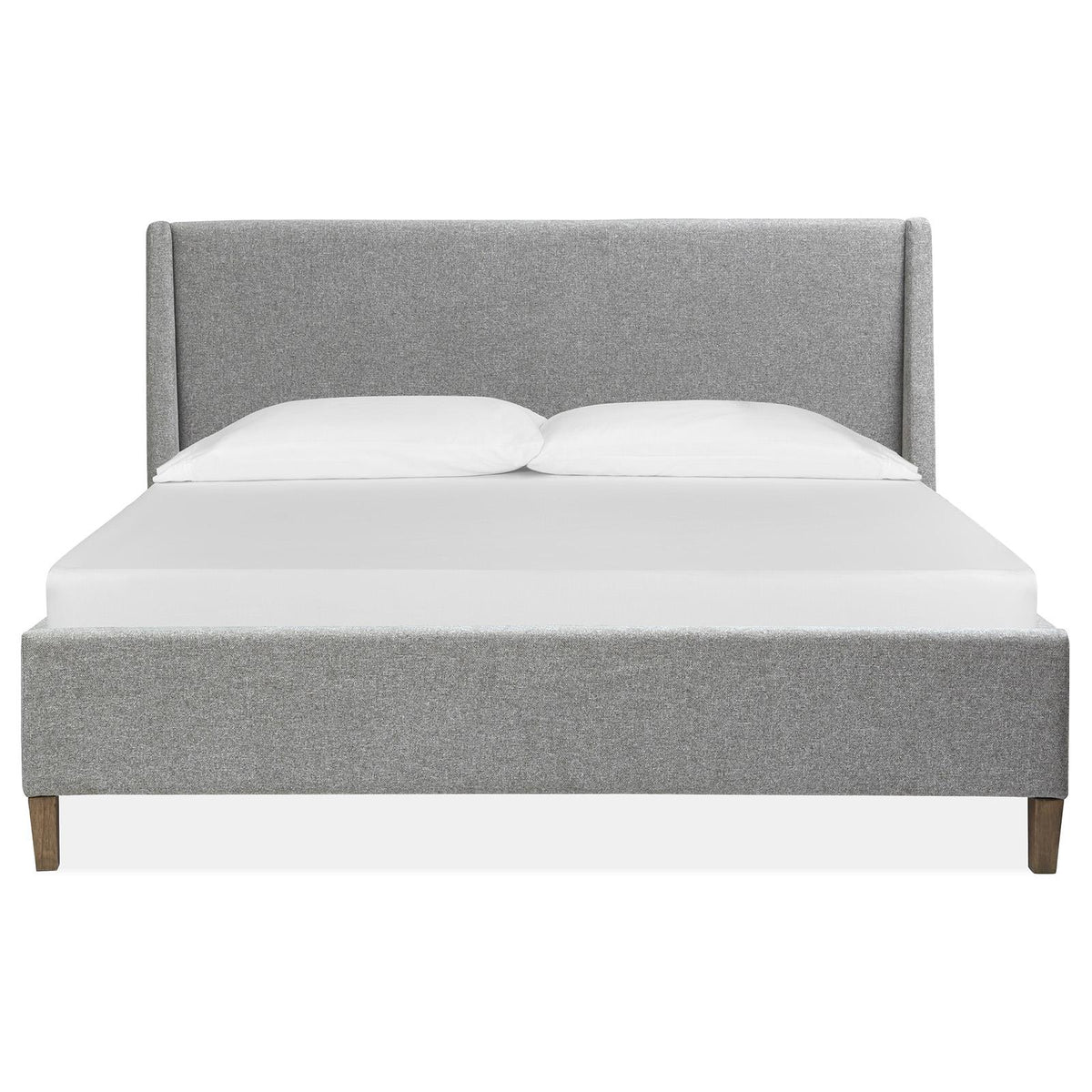Magnussen Lindon B5570-50G Queen Grey Upholstered Island Bed IMAGE 2