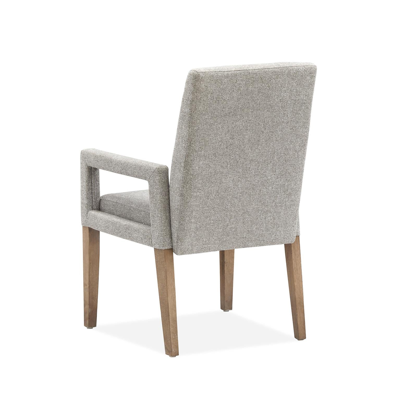 Magnussen Lindon D5570-73G Dining Arm Chair with Grey Upholstered Seat & Back IMAGE 5