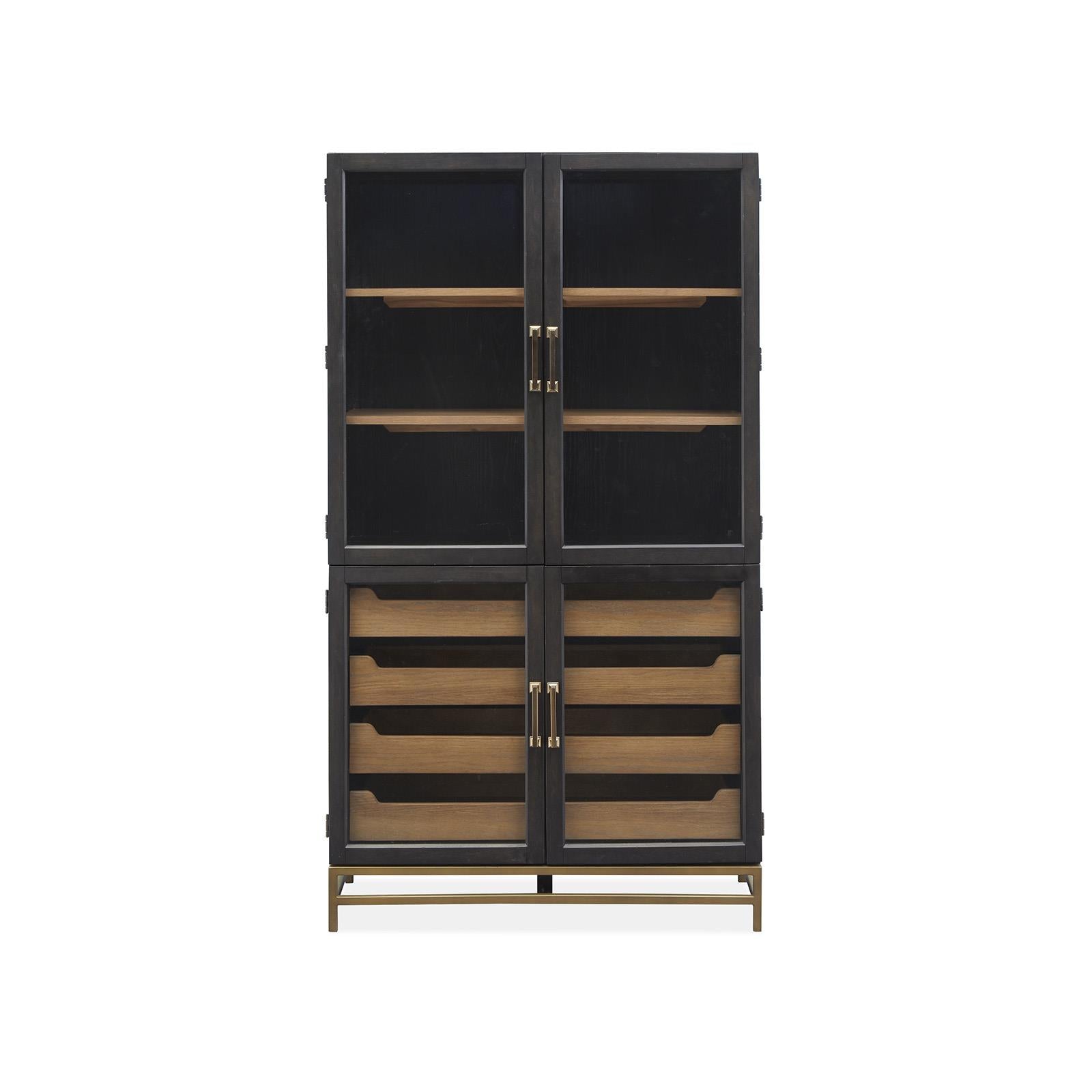Magnussen Lindon D5570-01B Two Tone Dining Cabinet IMAGE 4