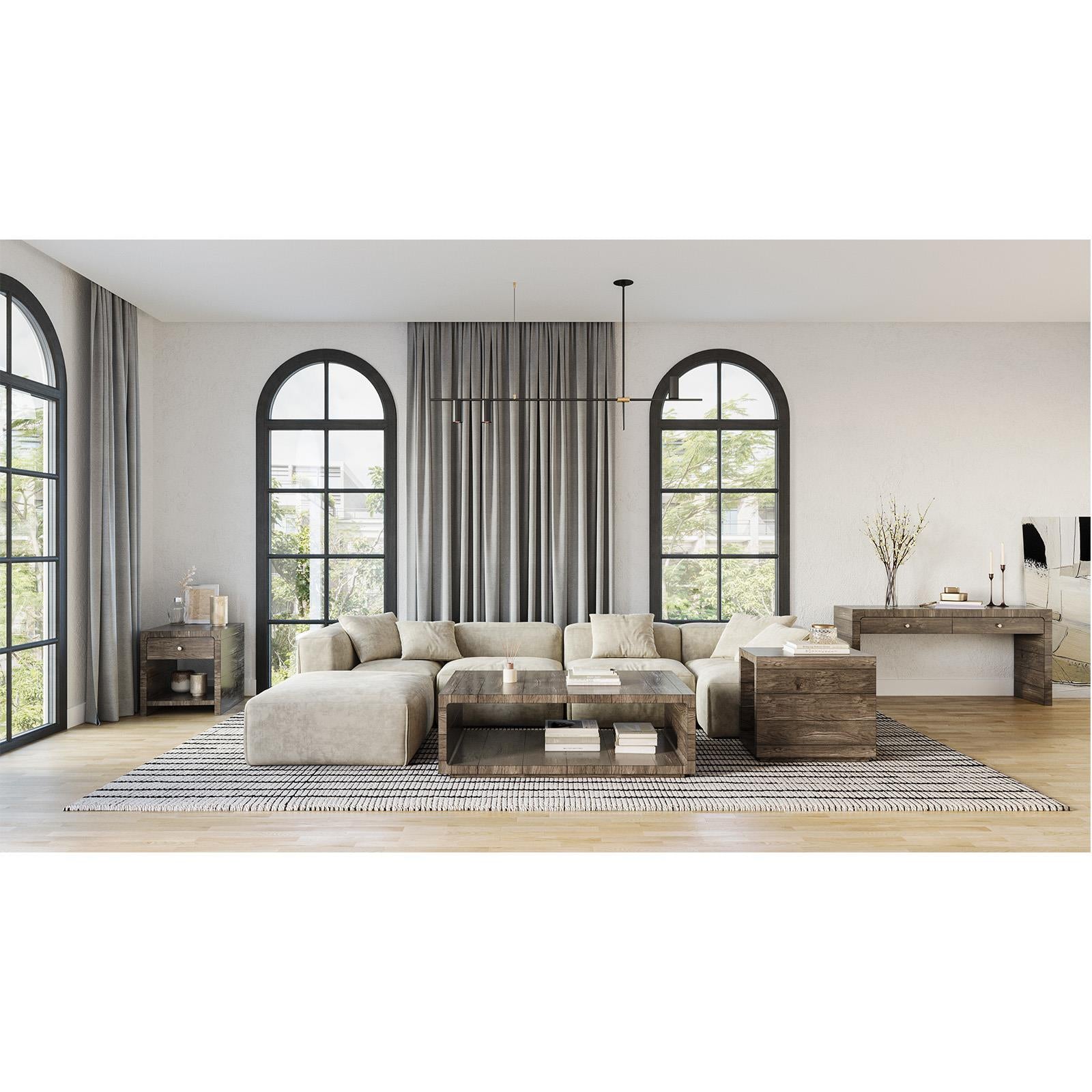 Magnussen LeLand T5704-43 Rectangular Cocktail Table with Casters IMAGE 6