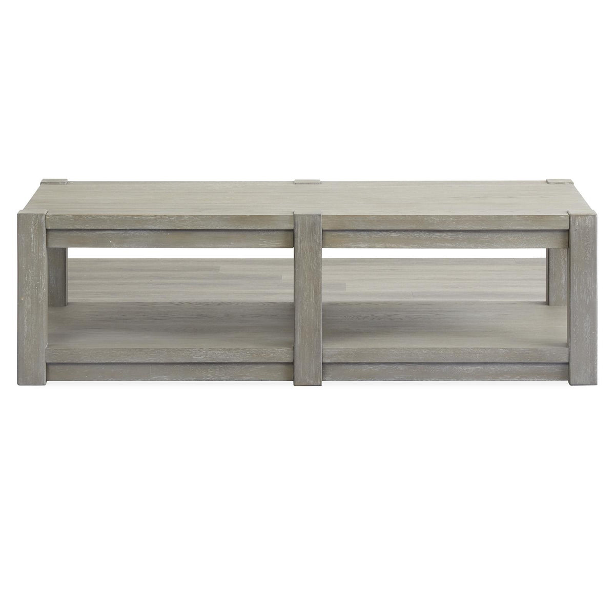 Magnussen Burgess T5701-42 Rectangular Shelf Cocktail Table with Casters IMAGE 2