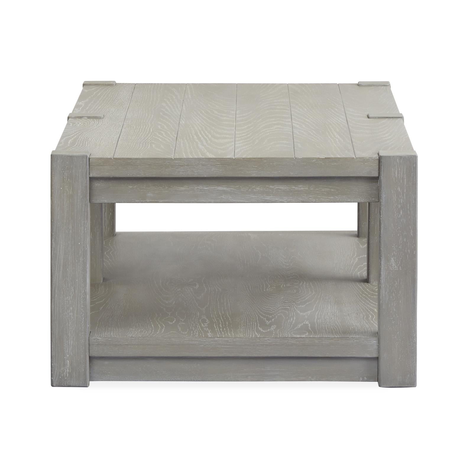 Magnussen Burgess T5701-42 Rectangular Shelf Cocktail Table with Casters IMAGE 3