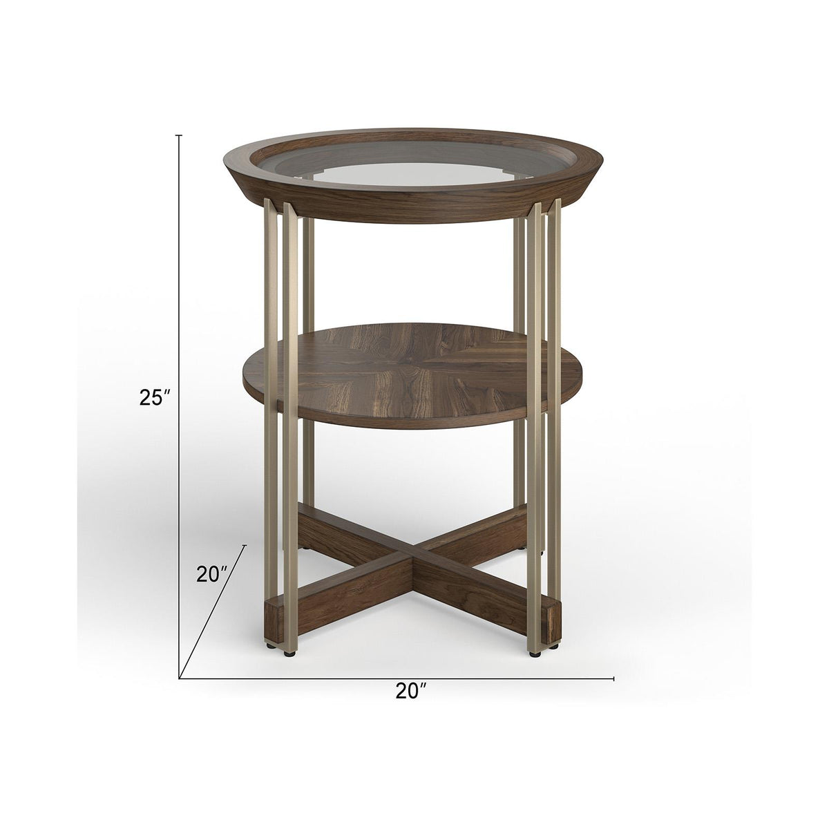 Magnussen Elora T5639-05 Round End Table IMAGE 3