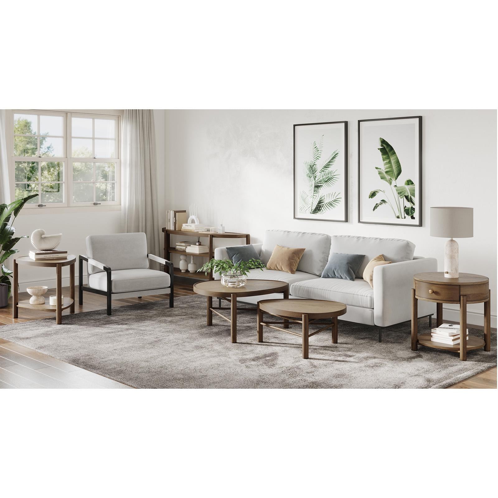 Magnussen Hadleigh T5558-34 Shaped Accent End Table IMAGE 3
