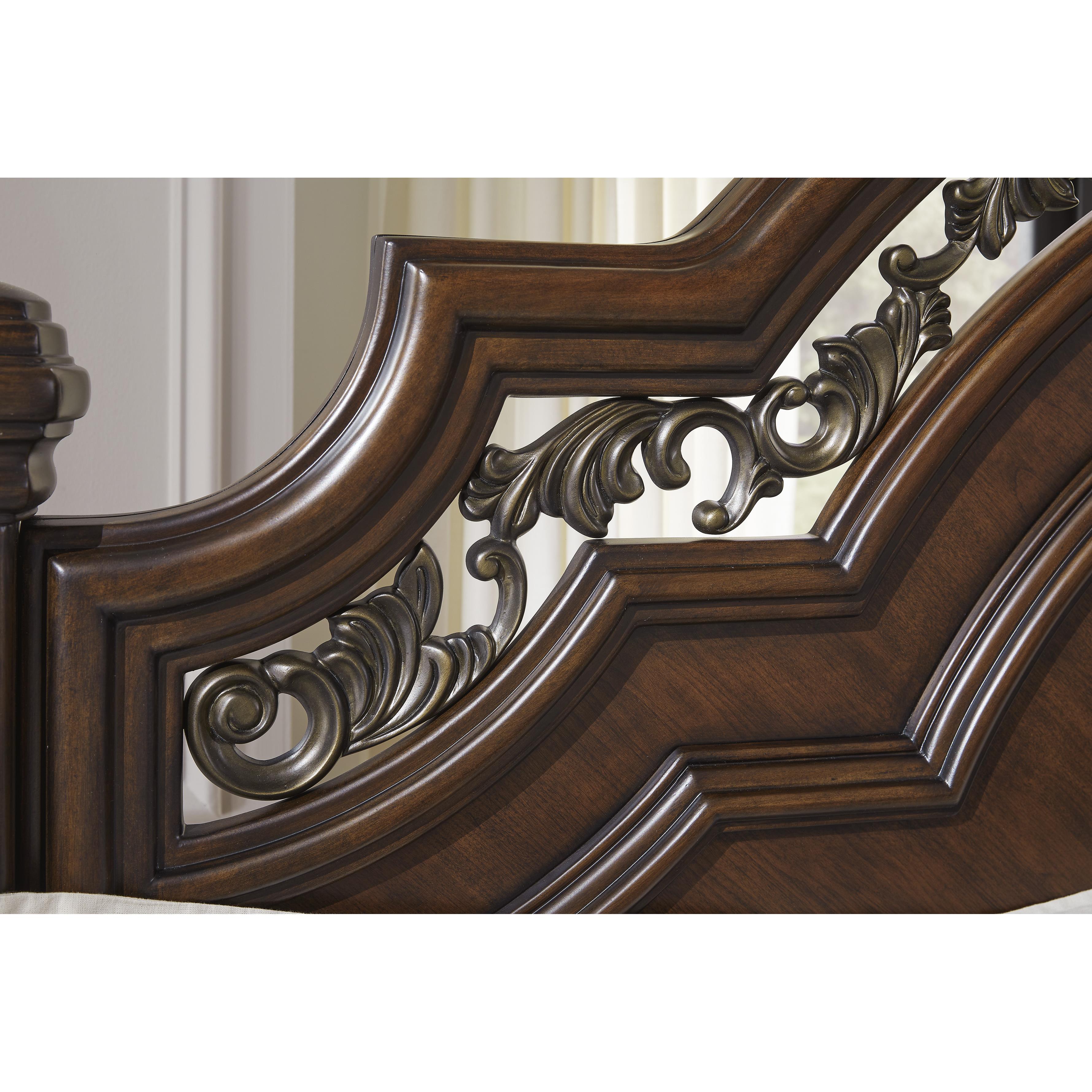 Signature Design by Ashley Lavinton B764B5 Queen Poster Bed IMAGE 6