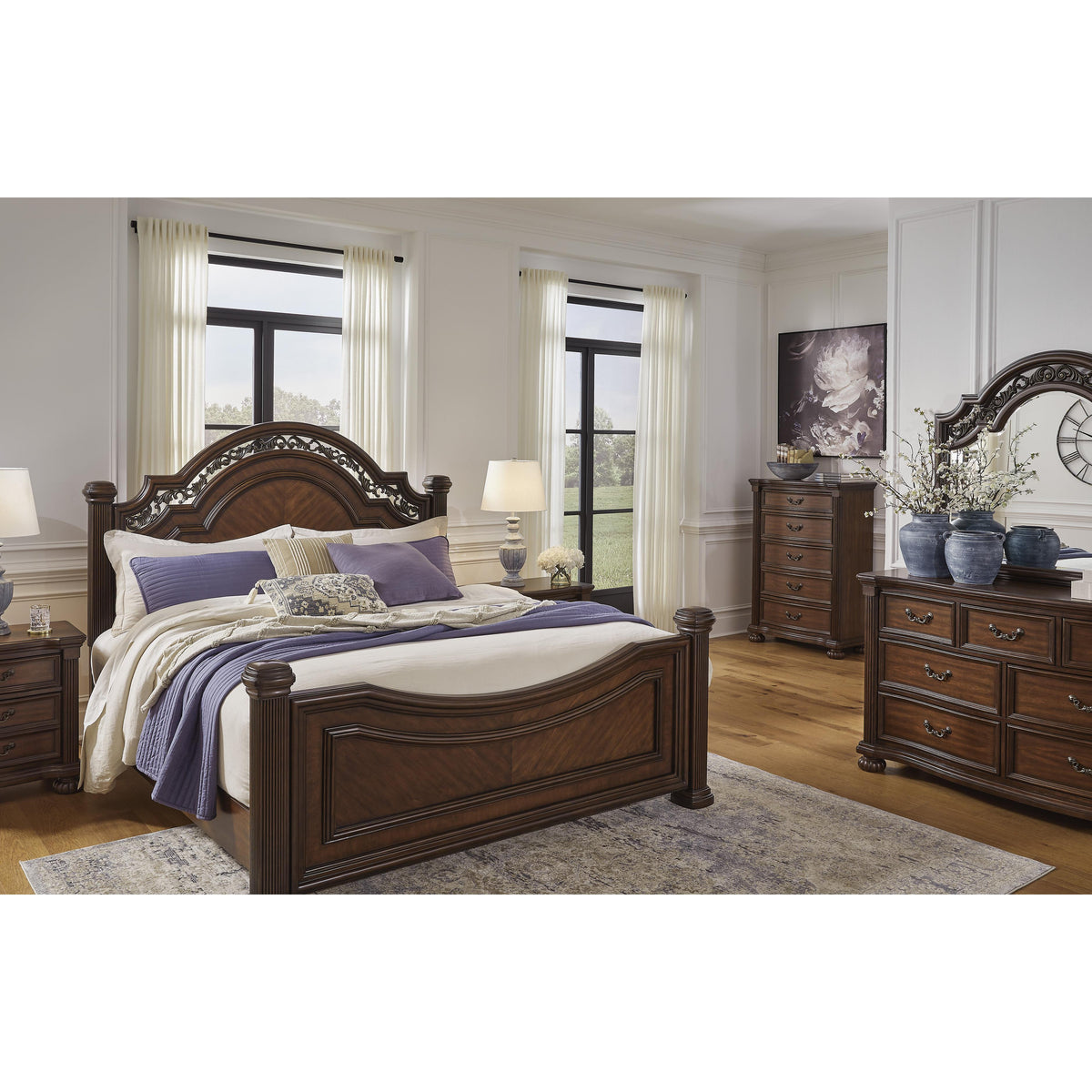 Signature Design by Ashley Lavinton B764B9 King Poster Bed IMAGE 7