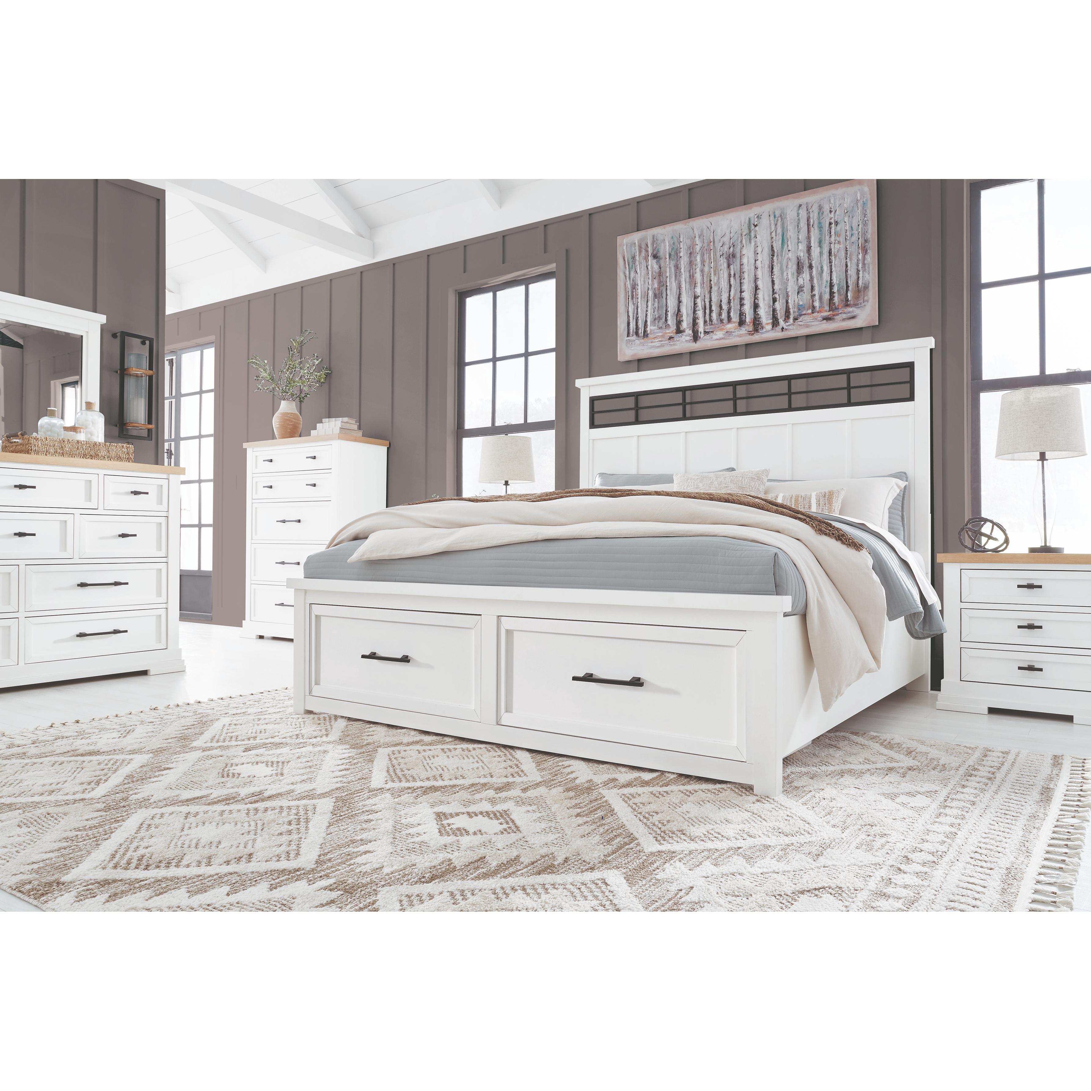 Benchcraft Ashbryn B844-93 Three Drawer Night Stand IMAGE 9
