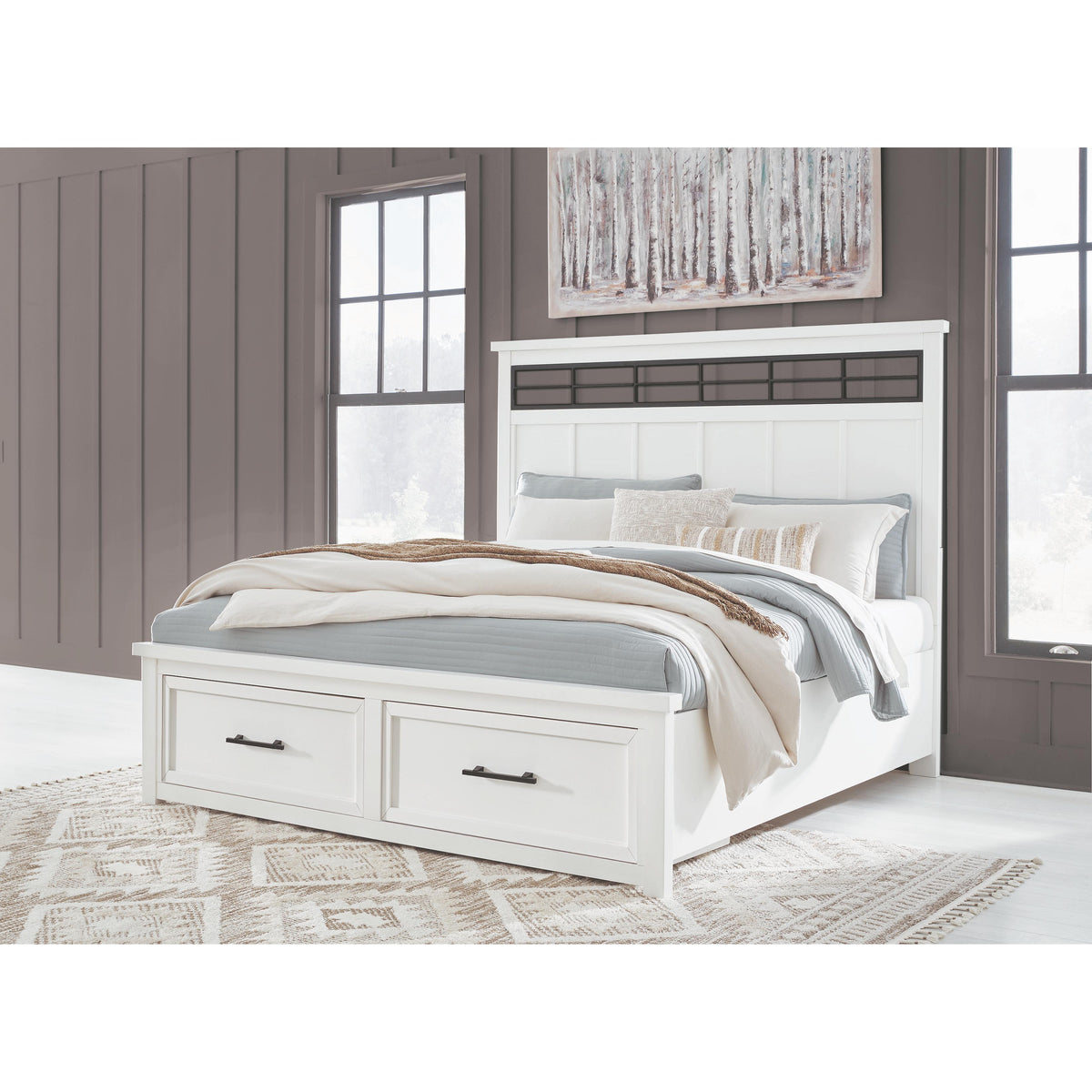 Benchcraft Ashbryn B844B2 Queen Panel Storage Bed IMAGE 6