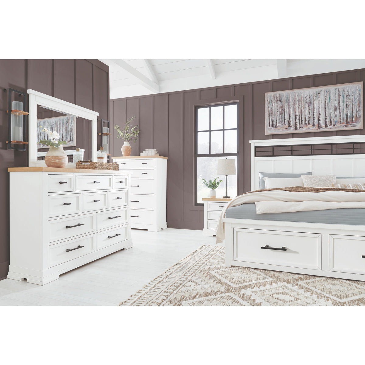 Benchcraft Ashbryn B844B2 Queen Panel Storage Bed IMAGE 9